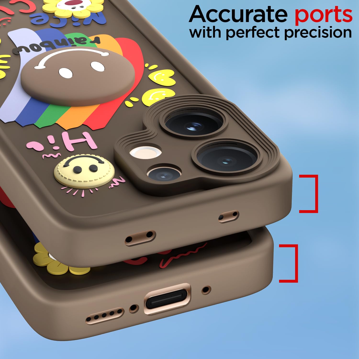 Brown mobile back cover for Vivo V60/T4 Pro 5G – Pikkme – photo 4
