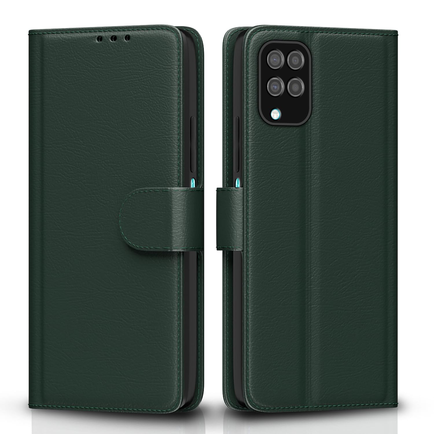 Samsung Galaxy M12 / F12 / A12 Vintage Flip Cover Green
