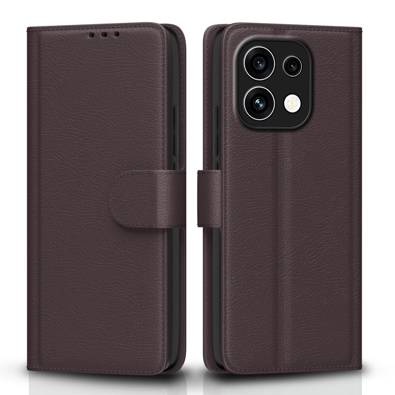 Oppo Reno 16c 5G Wallet flip case in coffee by Pikkme