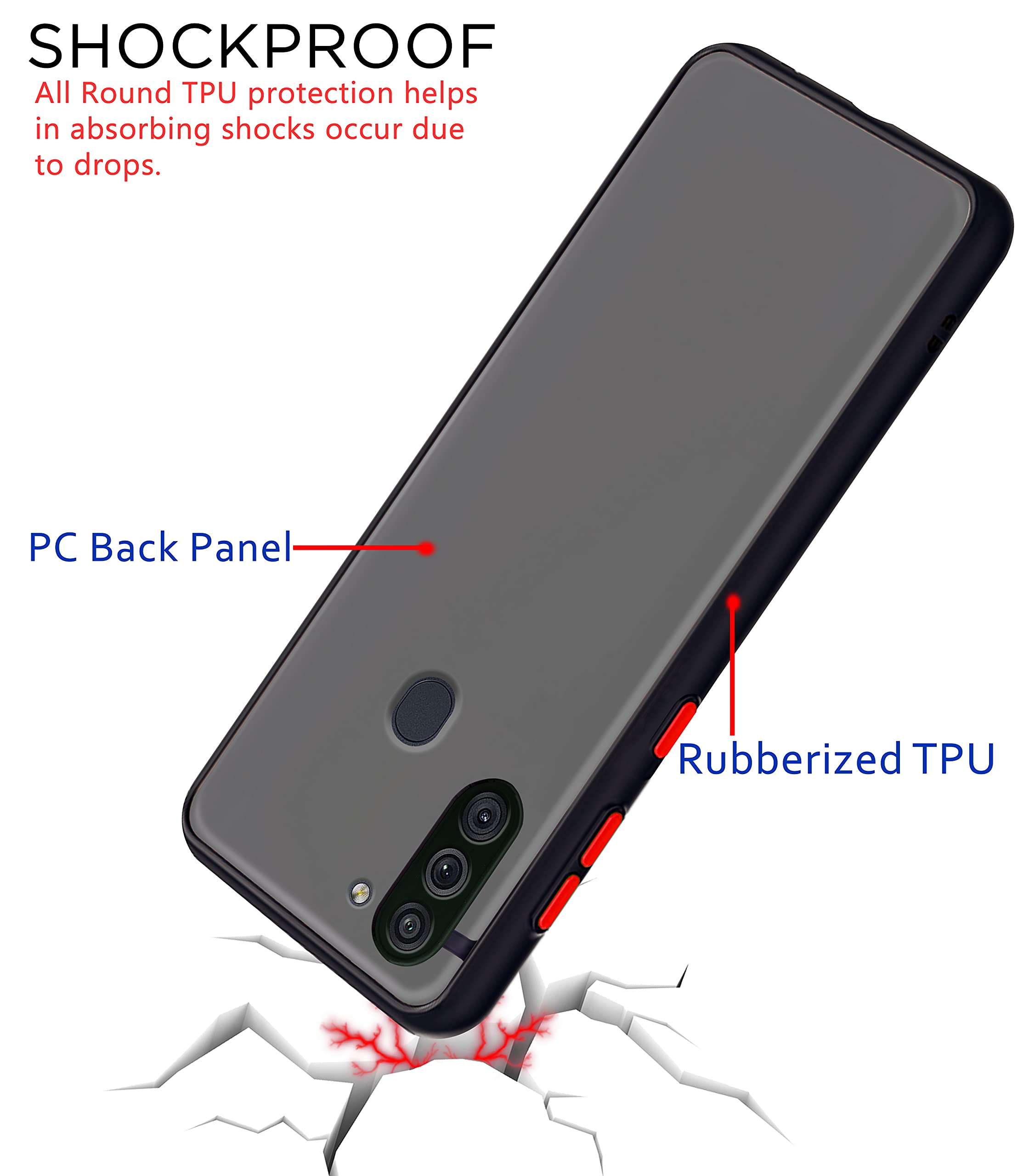 Pikkme black Matte back cover for Samsung M11 – photo 4