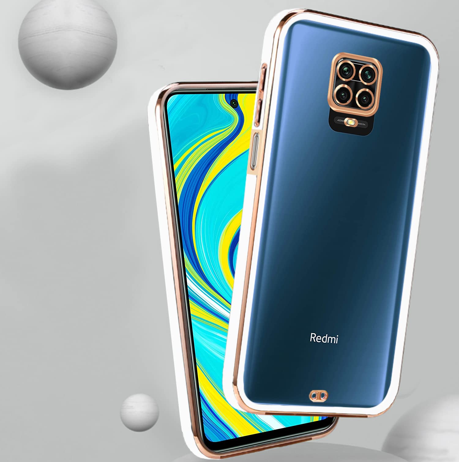 Redmi Note 10 Lite/Note 9 Pro/Note 9 Pro Max mobile back cover in white by Pikkme – photo 6