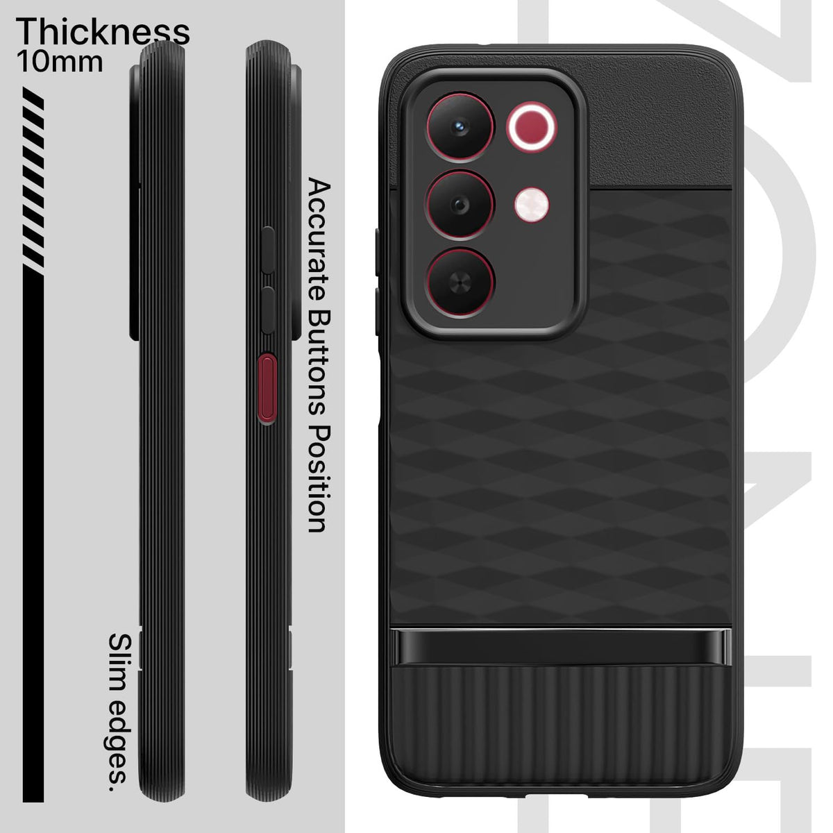 Realme Narzo 90X/C85/15X 5G Silicone phone cover in black by Pikkme – photo 3
