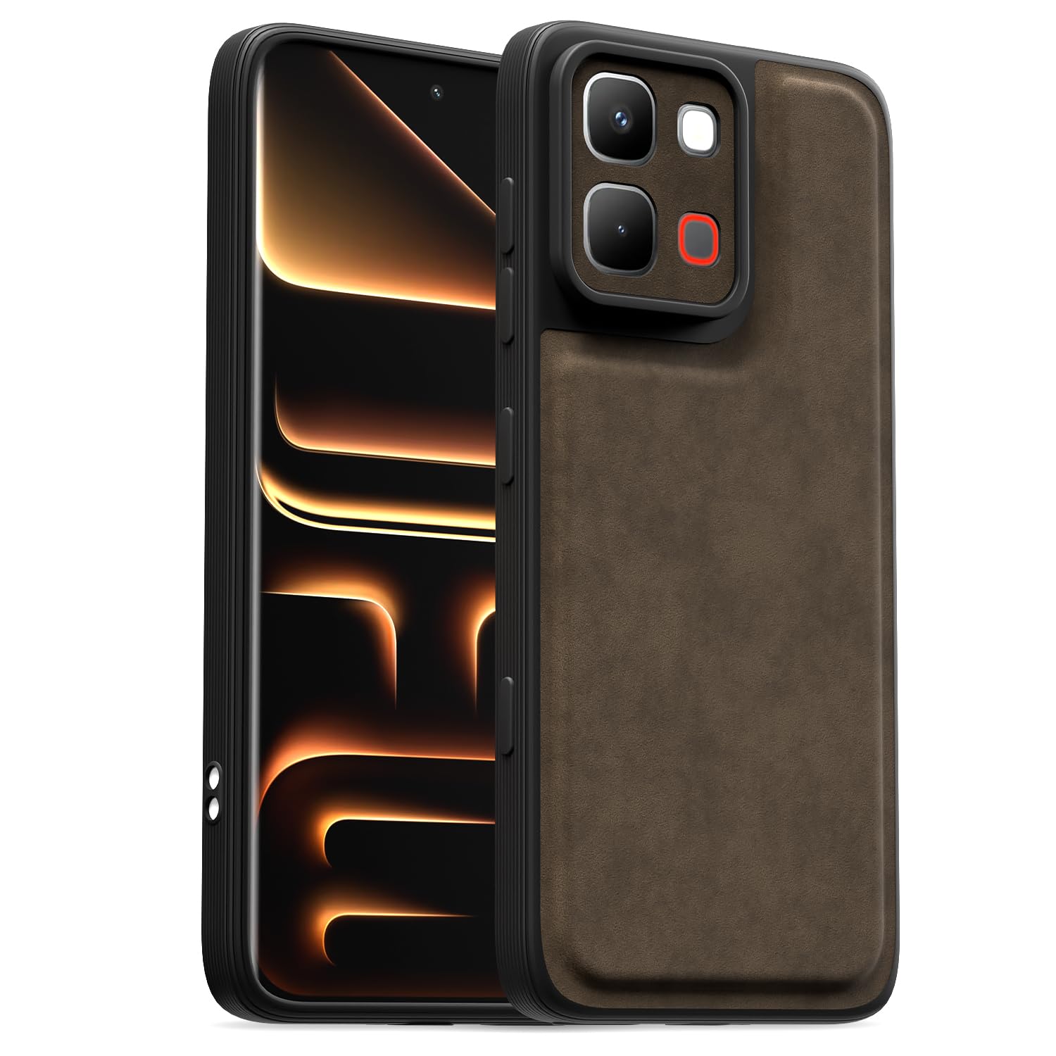 Pikkme Infinix Note Edge 5G Leather coffee mobile cover