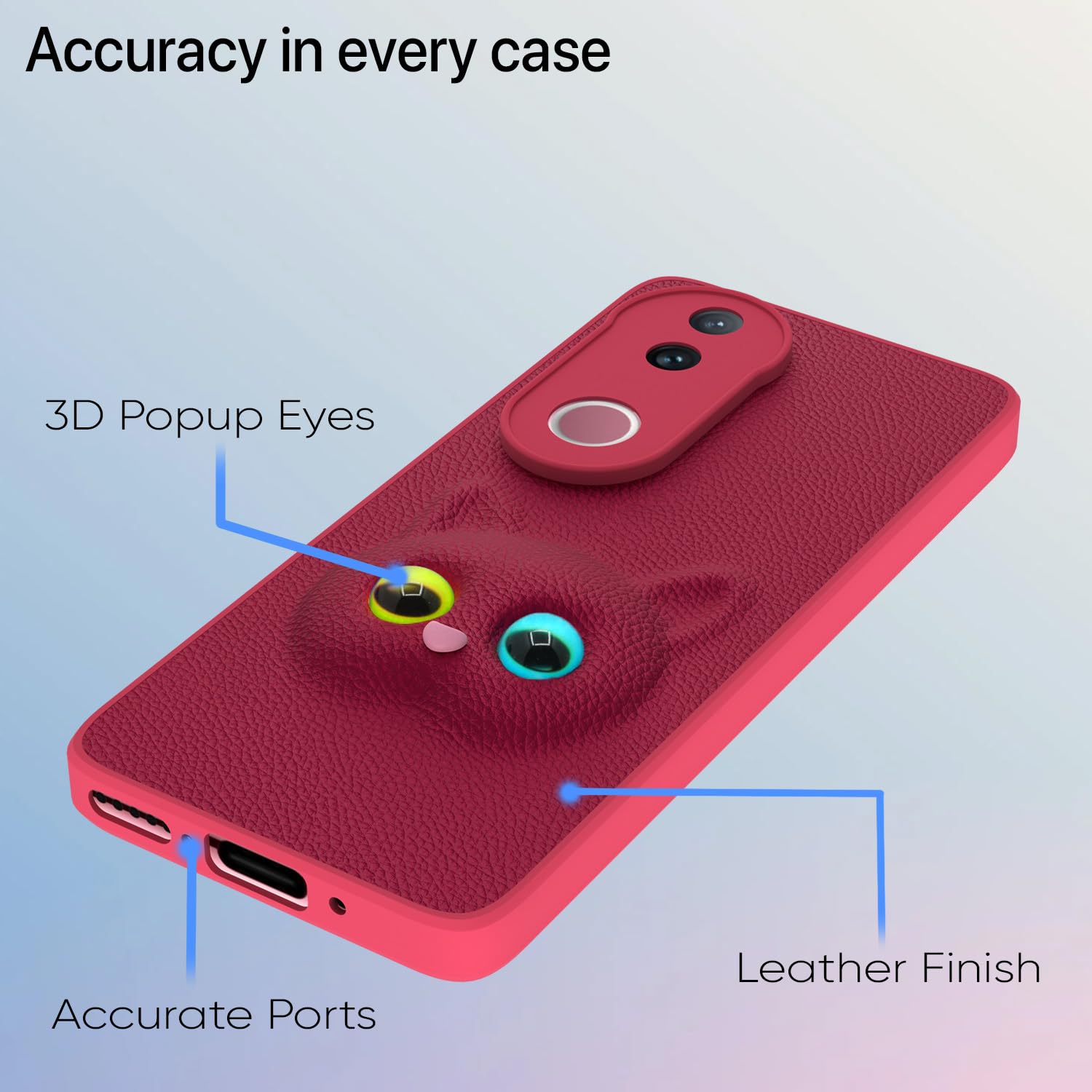 Pikkme Vivo V50 5G / V50e 5G Kitty Back Cover (Pink)