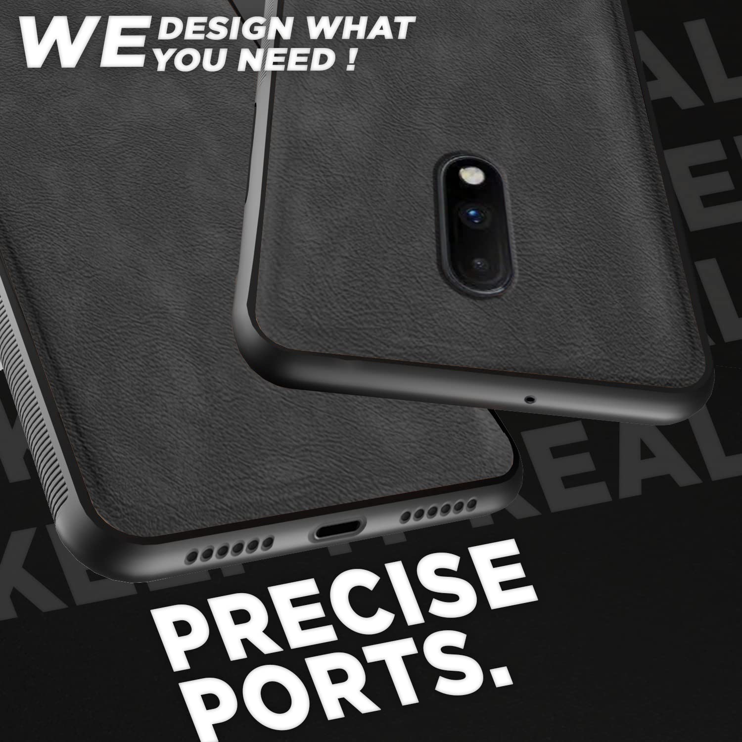 OnePlus 7 Leather mobile cover in grey by Pikkme – photo 4