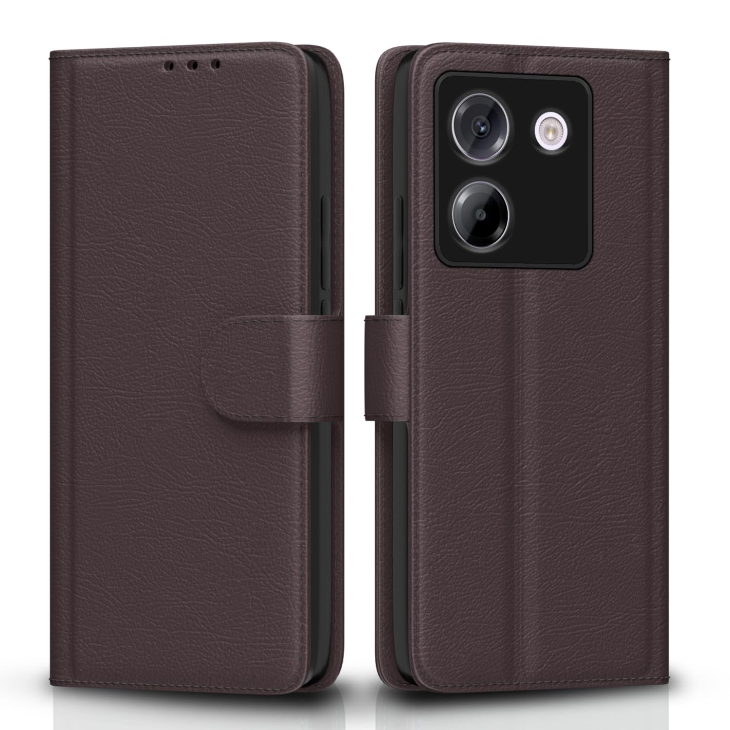 POCO M7 Pro 5G Wallet flip cover in coffee by Pikkme