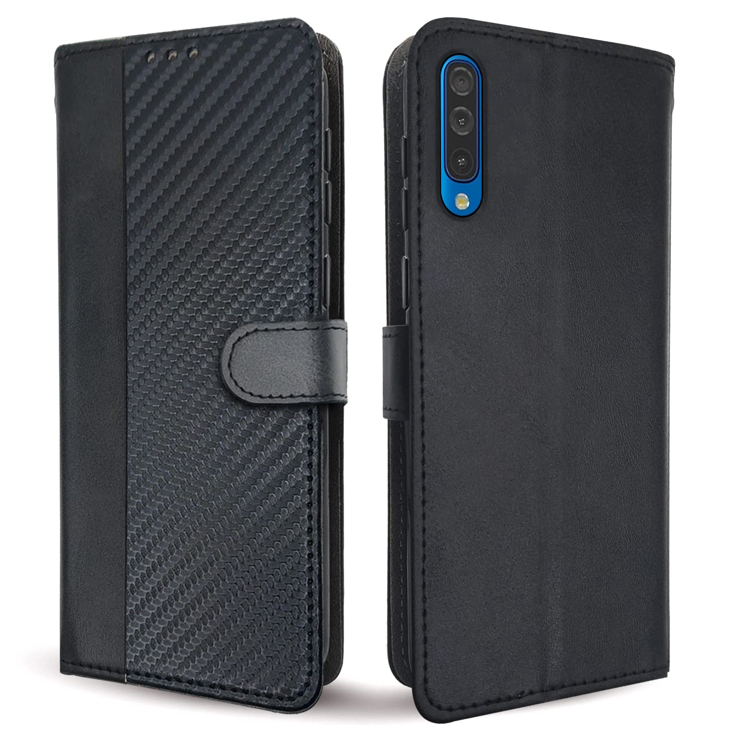 Pikkme black flip case for Samsung A50/A50s/A30s