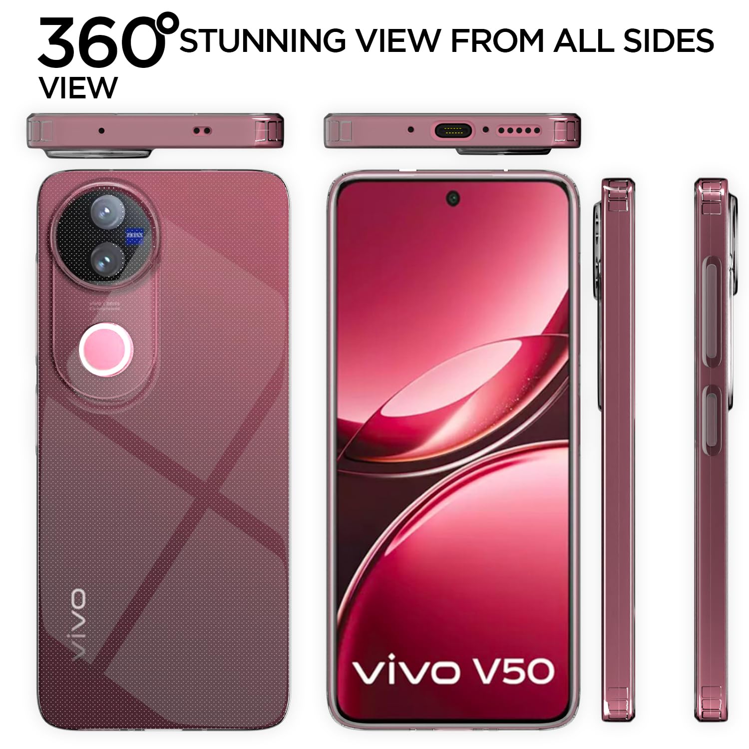 Pikkme transparent Soft Silicone phone cover for iQOO Z10R/Vivo V50/V50e/Vivo T4R 5G – photo 3