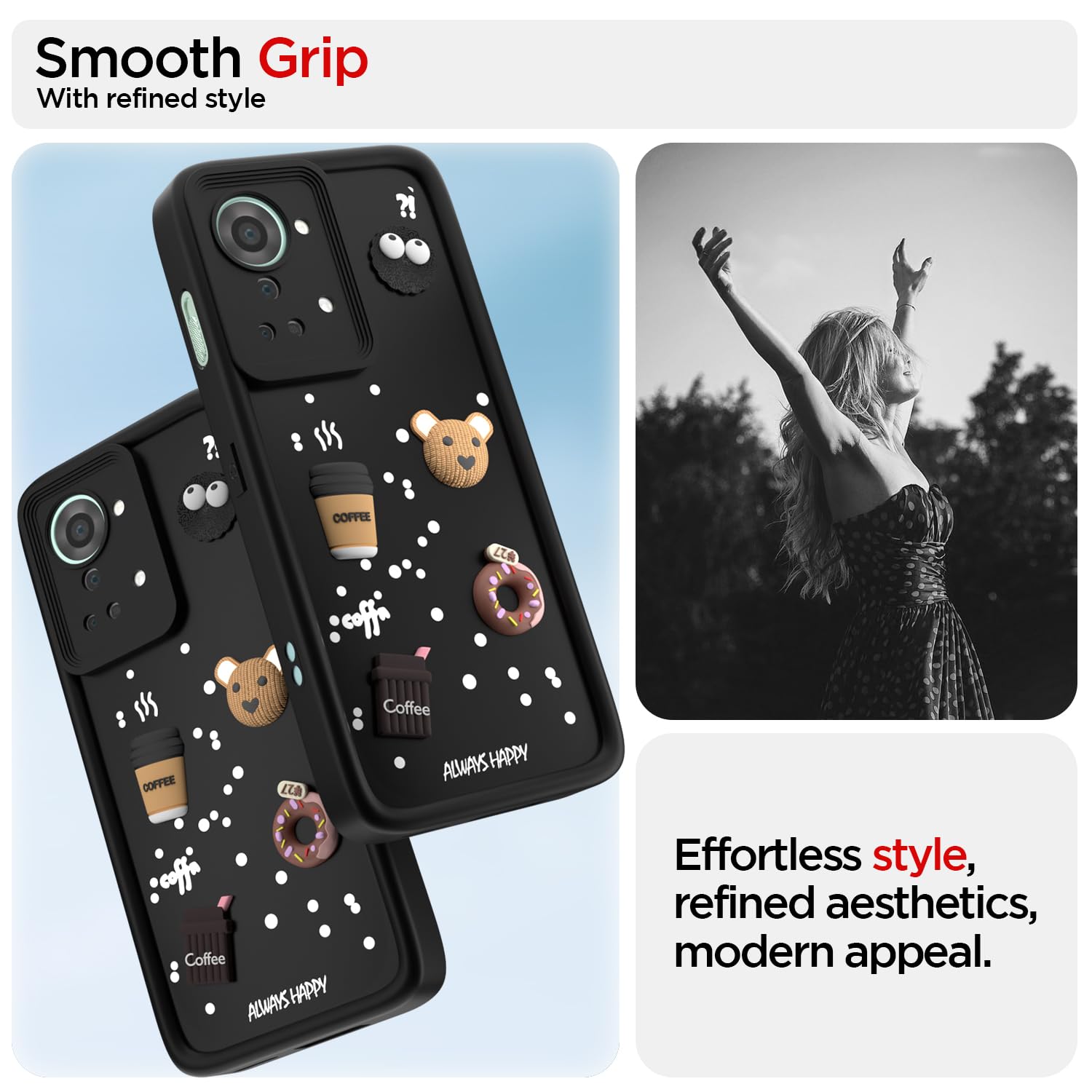 Pikkme OnePlus Nord 2T 5G/3D Silicone black back cover – photo 2