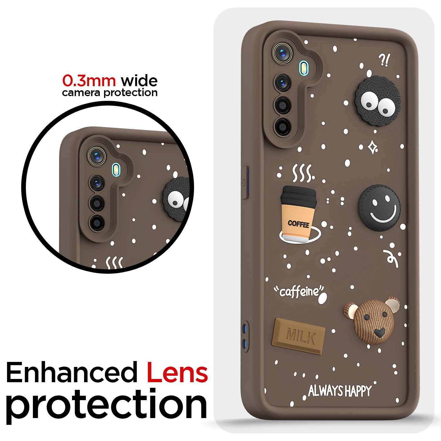 Brown mobile cover for Realme 5/5s/5i/3D – Pikkme – photo 5