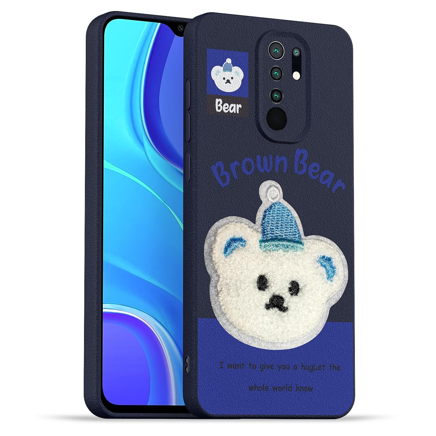 Redmi 9 Prime/Poco M2 mobile back cover in blue by Pikkme