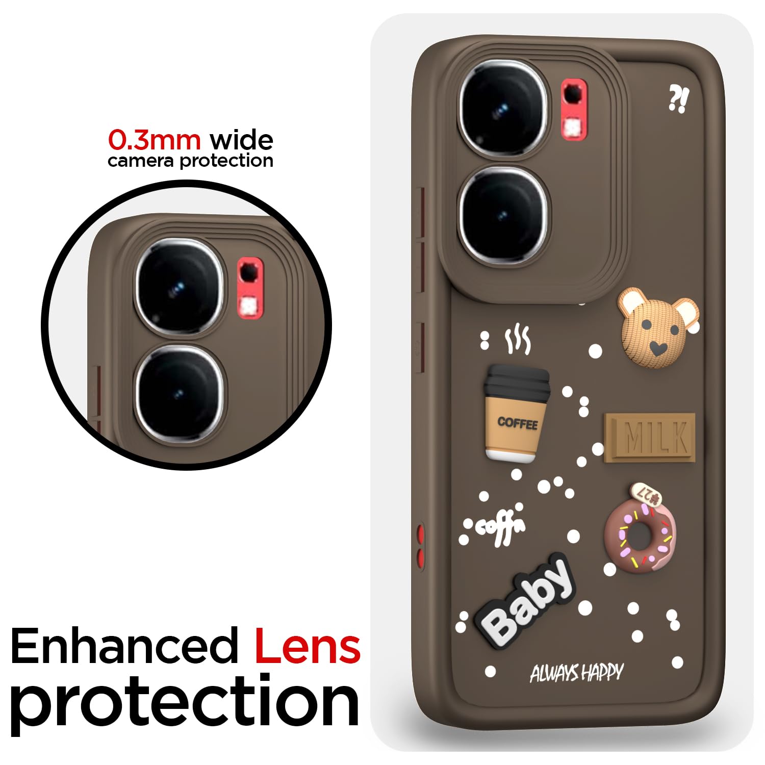 iQOO Neo 9 Pro 5G/3D Silicone back cover in brown by Pikkme – photo 5