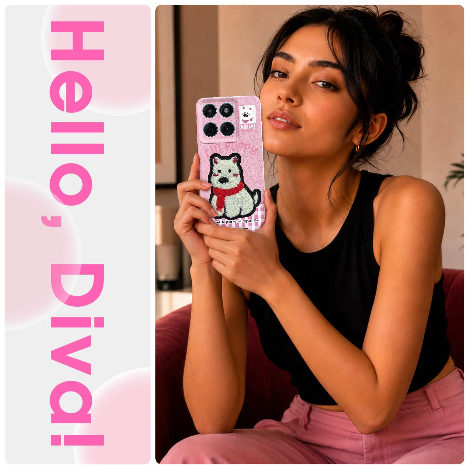 Pikkme pink mobile cover for Moto Edge 60/Edge 60 Fusion 5G – photo 2