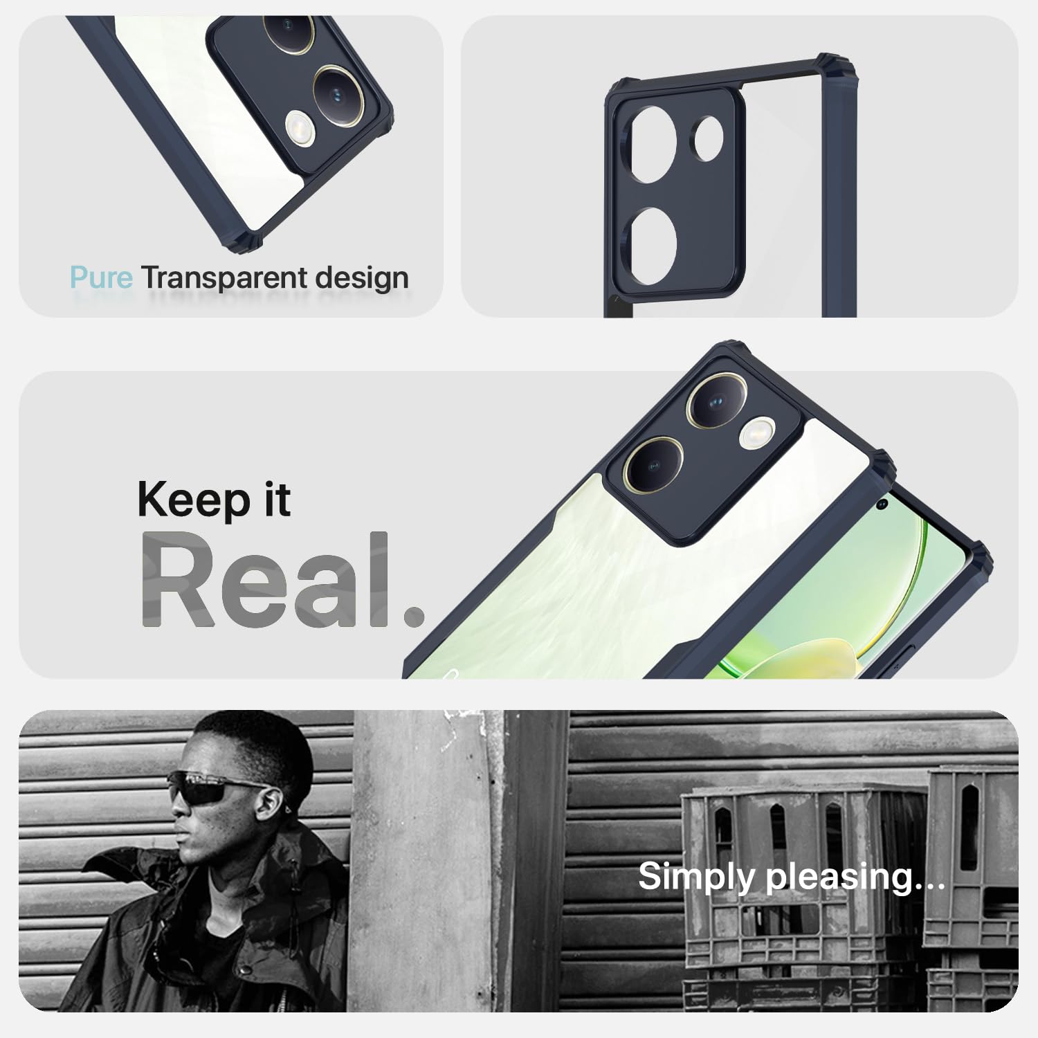 Blue phone cover for Vivo Y200 Pro 5G – Pikkme – photo 4