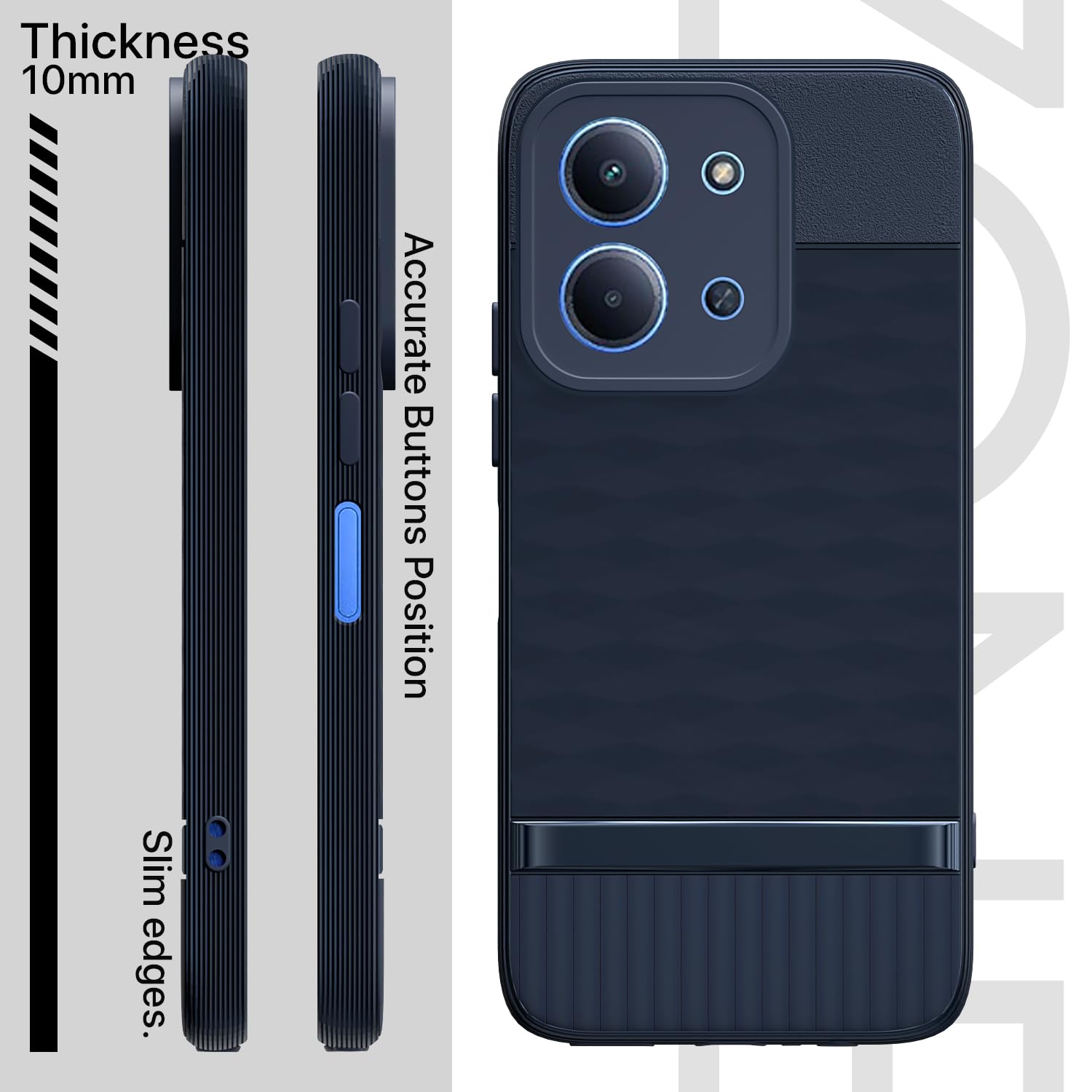 Pikkme blue mobile cover for Redmi 15C 5G – photo 3