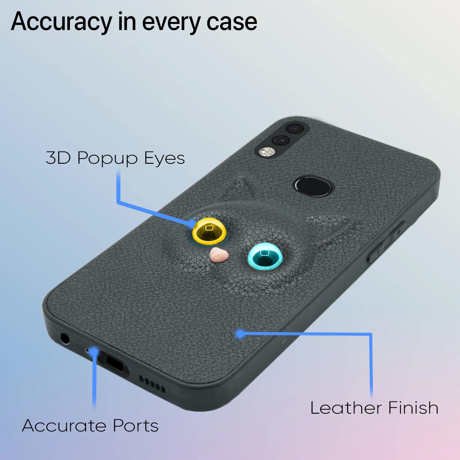Pikkme Samsung A10s Cat black phone cover – photo 4