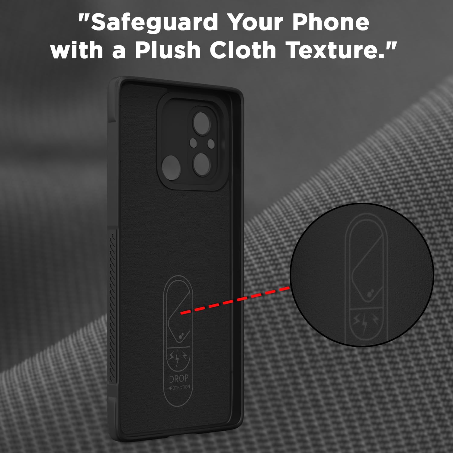 Pikkme black Liquid Silicone back cover for Redmi 12C/Poco C55 – photo 6