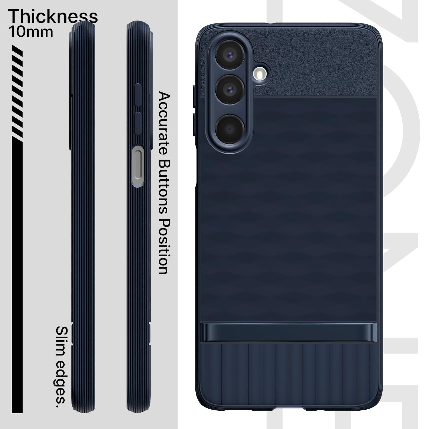 Pikkme Samsung Galaxy M16 5G Shockproof Soft Flexible Gencase Back cover (Blue)
