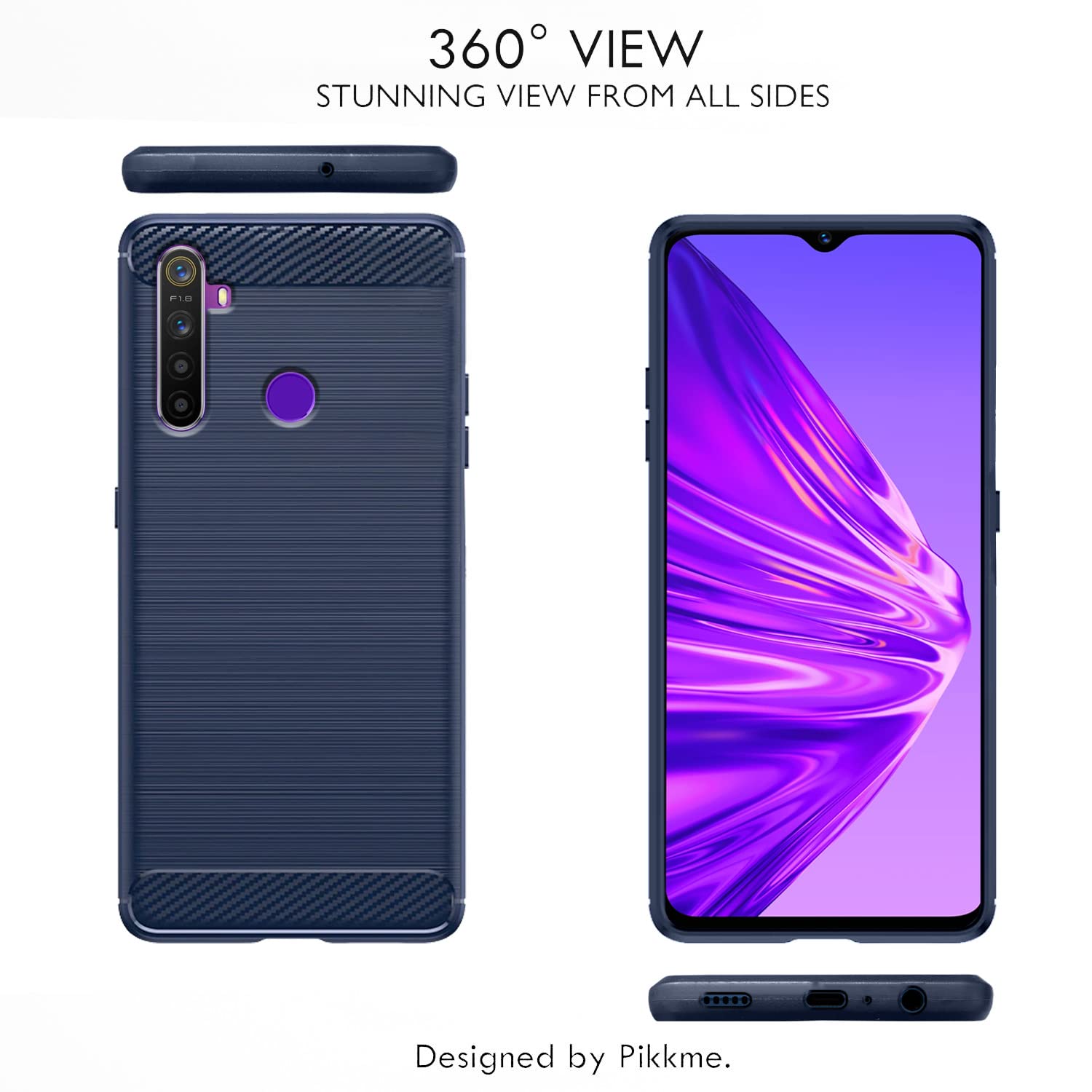 Blue mobile cover for RealMe 5/5s/5i – Pikkme – photo 3