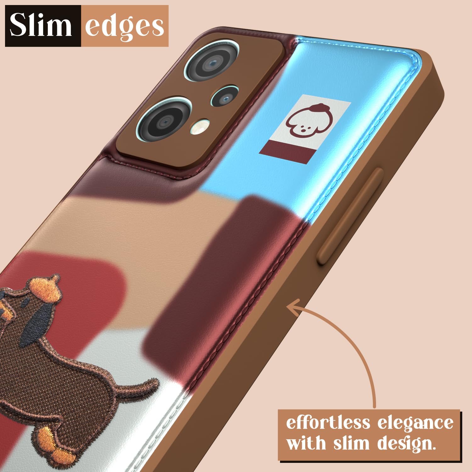 Pikkme OnePlus Nord Ce 2 Lite 5G Cute Girlish Dog Series Back Cover (Design3)