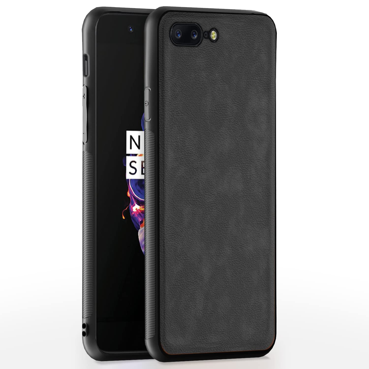 OnePlus 5 Leather phone cover in grey by Pikkme