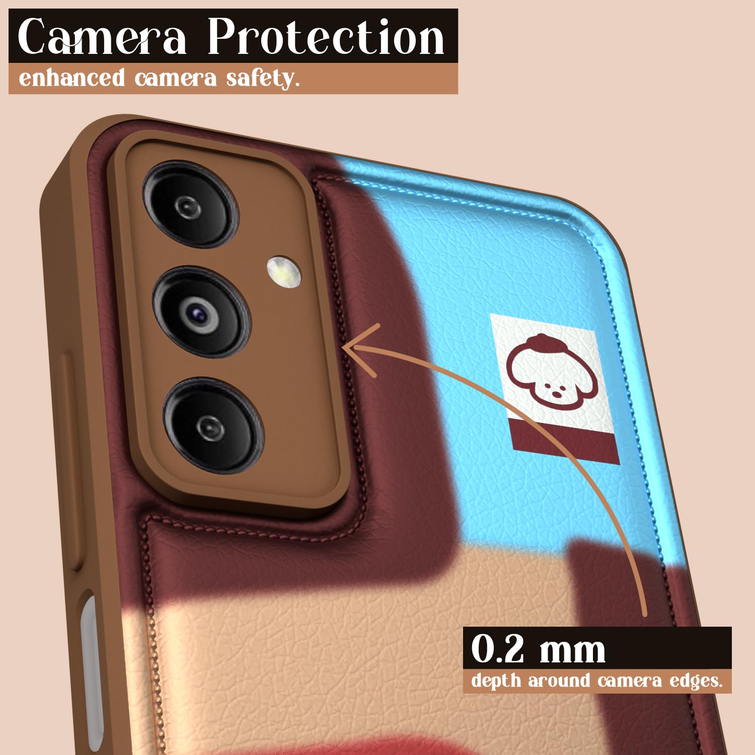 Pikkme Samsung Galaxy M14 5G Cute Girlish Dog Series Back Cover (Design3)