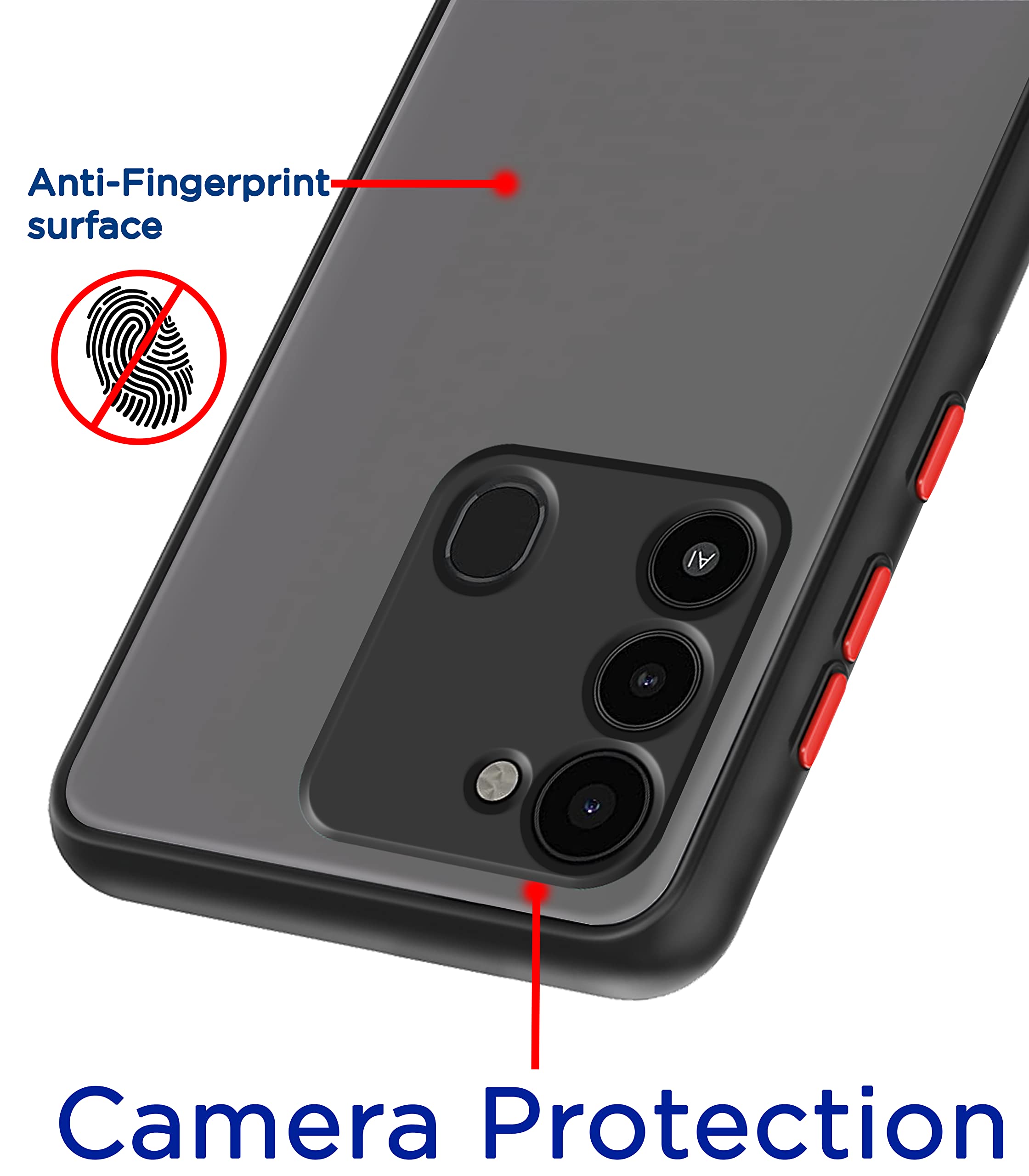 Black Hybrid back cover for Tecno Spark 8c/Spark Go 2022 – Pikkme – photo 2