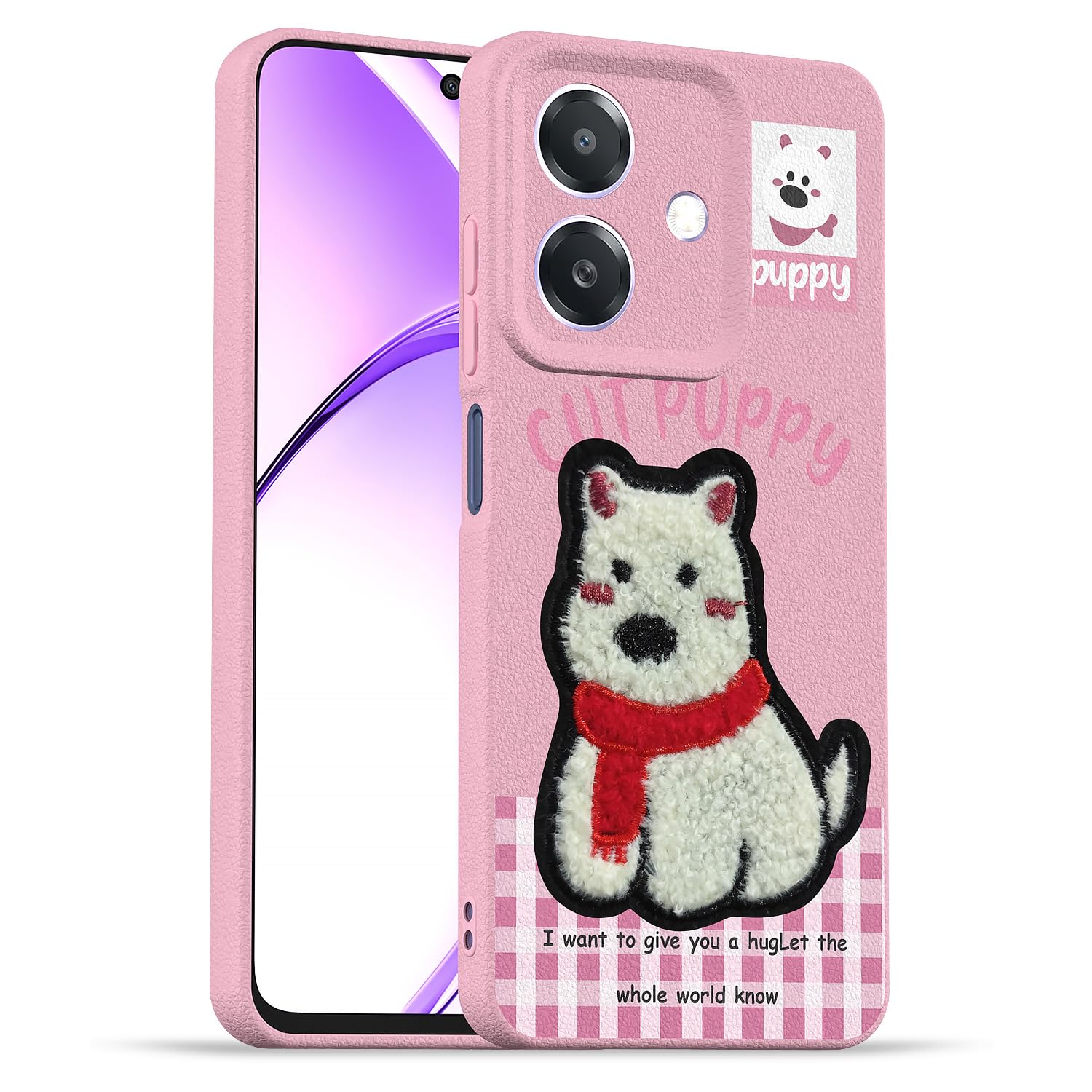Pikkme pink back cover for Oppo A3x 5G/A3x 4G/A3 5G