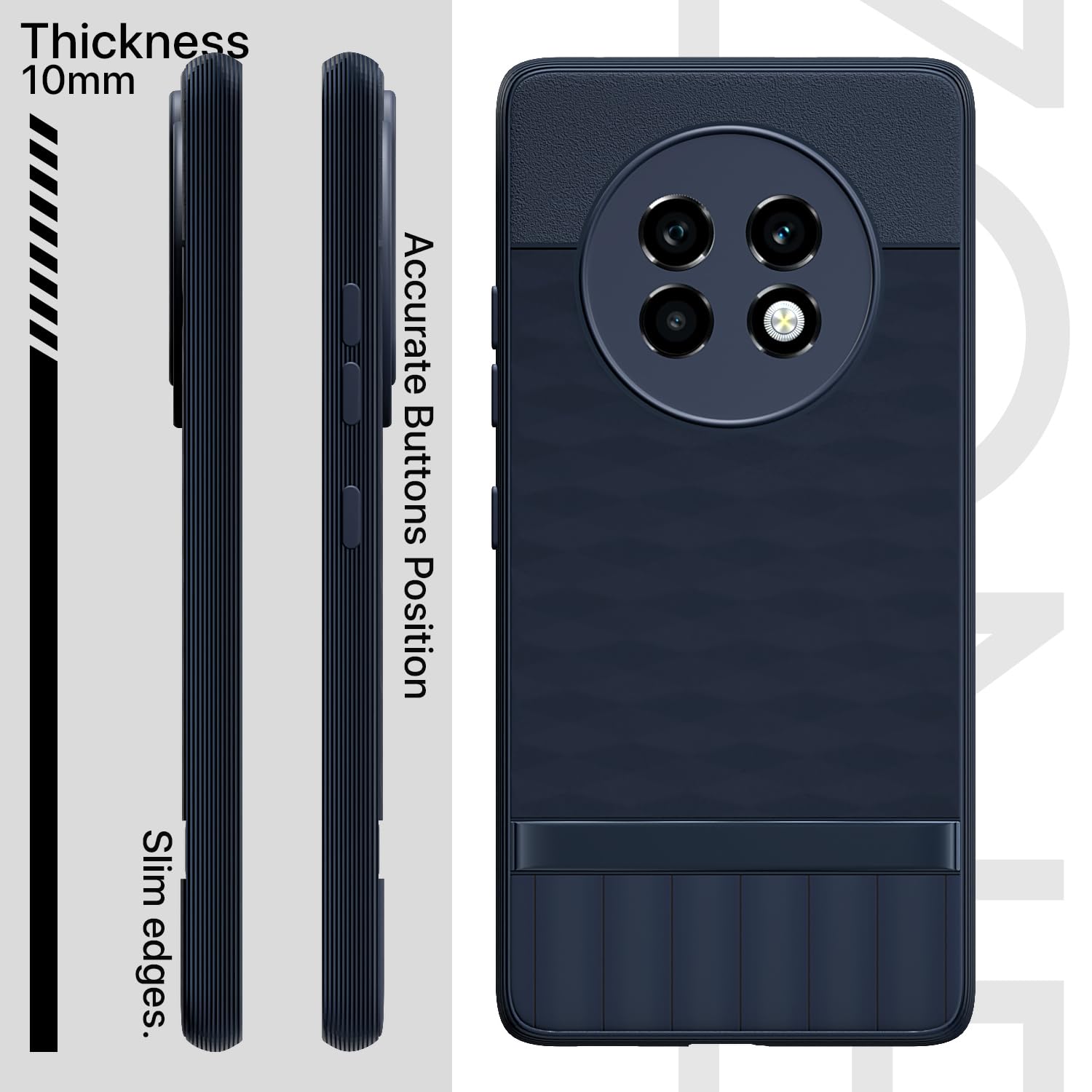 Pikkme Realme 13 Plus 5G / Realme P1 Speed 5G Gencase Back Cover (Blue)