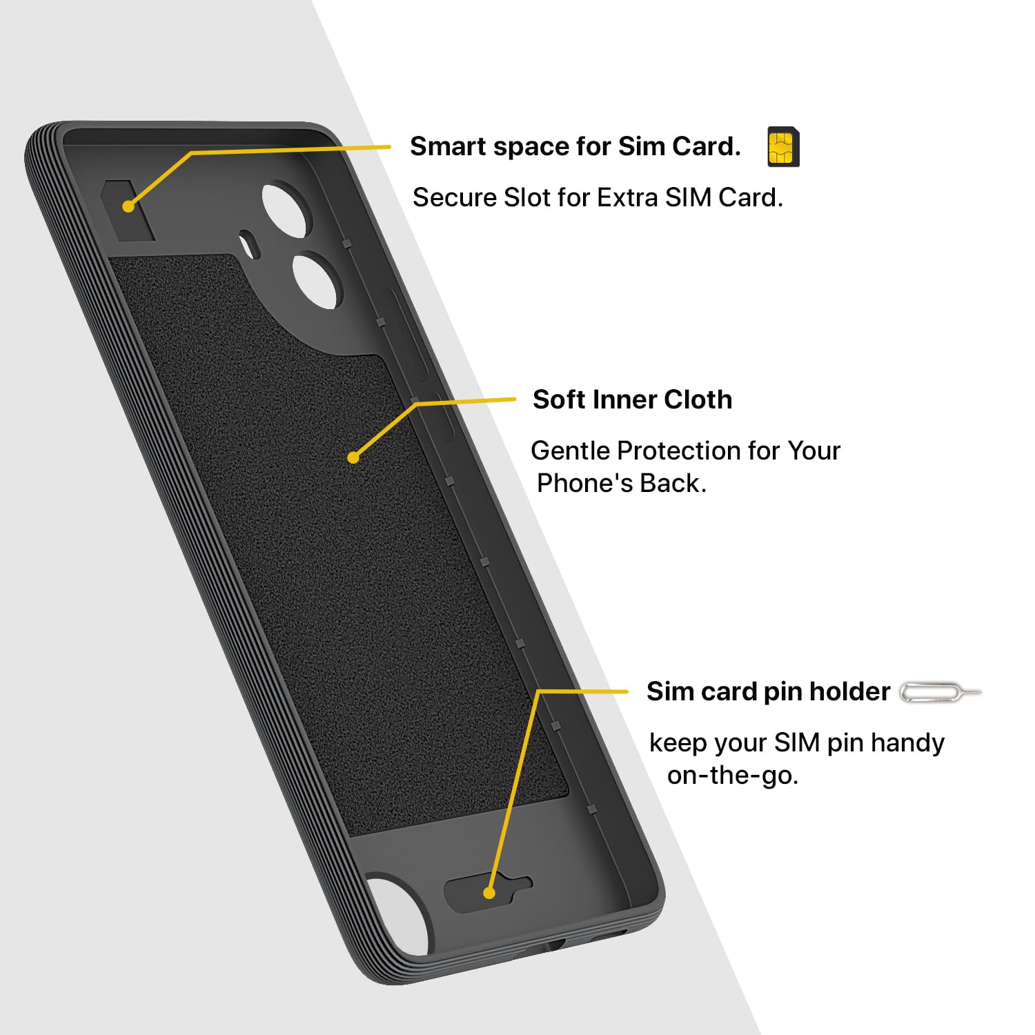 Pikkme CMF by Nothing Phone 1 5G Gencase Back Cover (Grey)