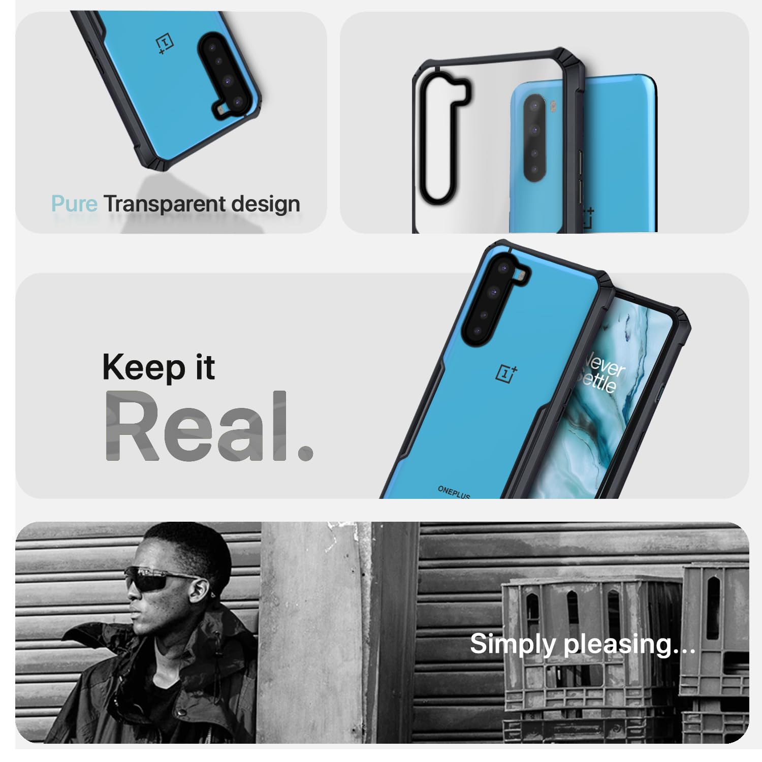Pikkme OnePlus Nord 2020 Eagle Back Cover (Black)
