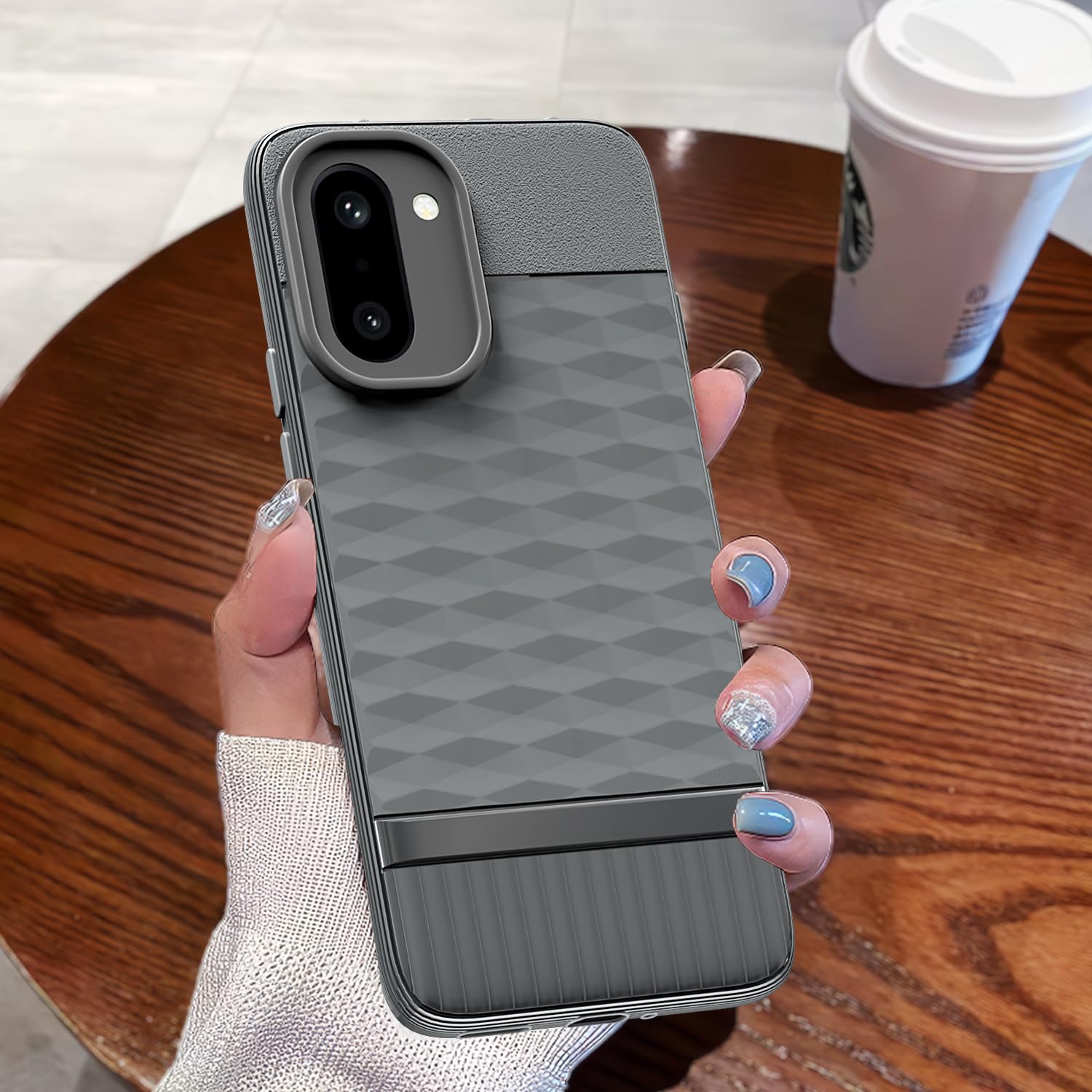 Pikkme OnePlus 15R 5G Silicone grey mobile back cover – photo 7