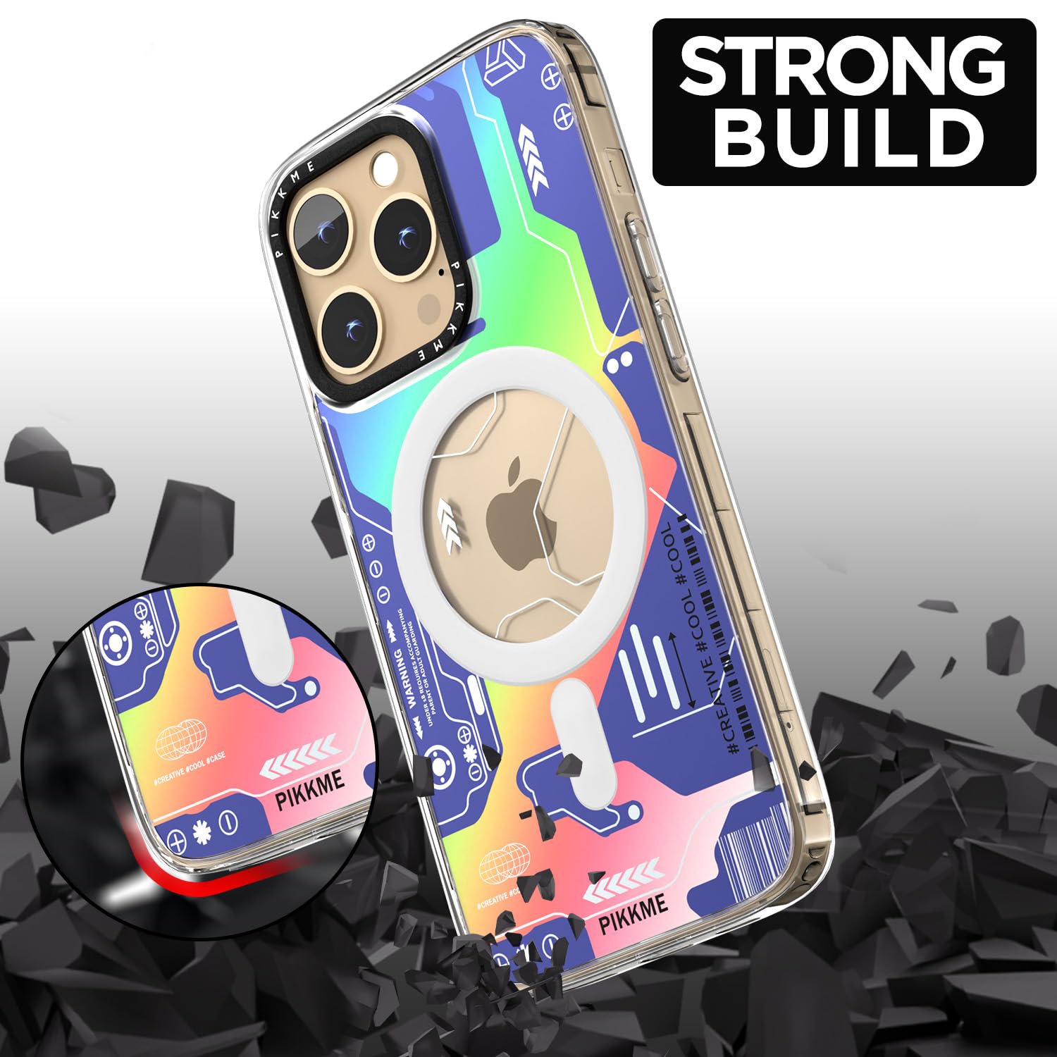 Pikkme blue mobile back cover for iPhone 13 Pro – photo 7