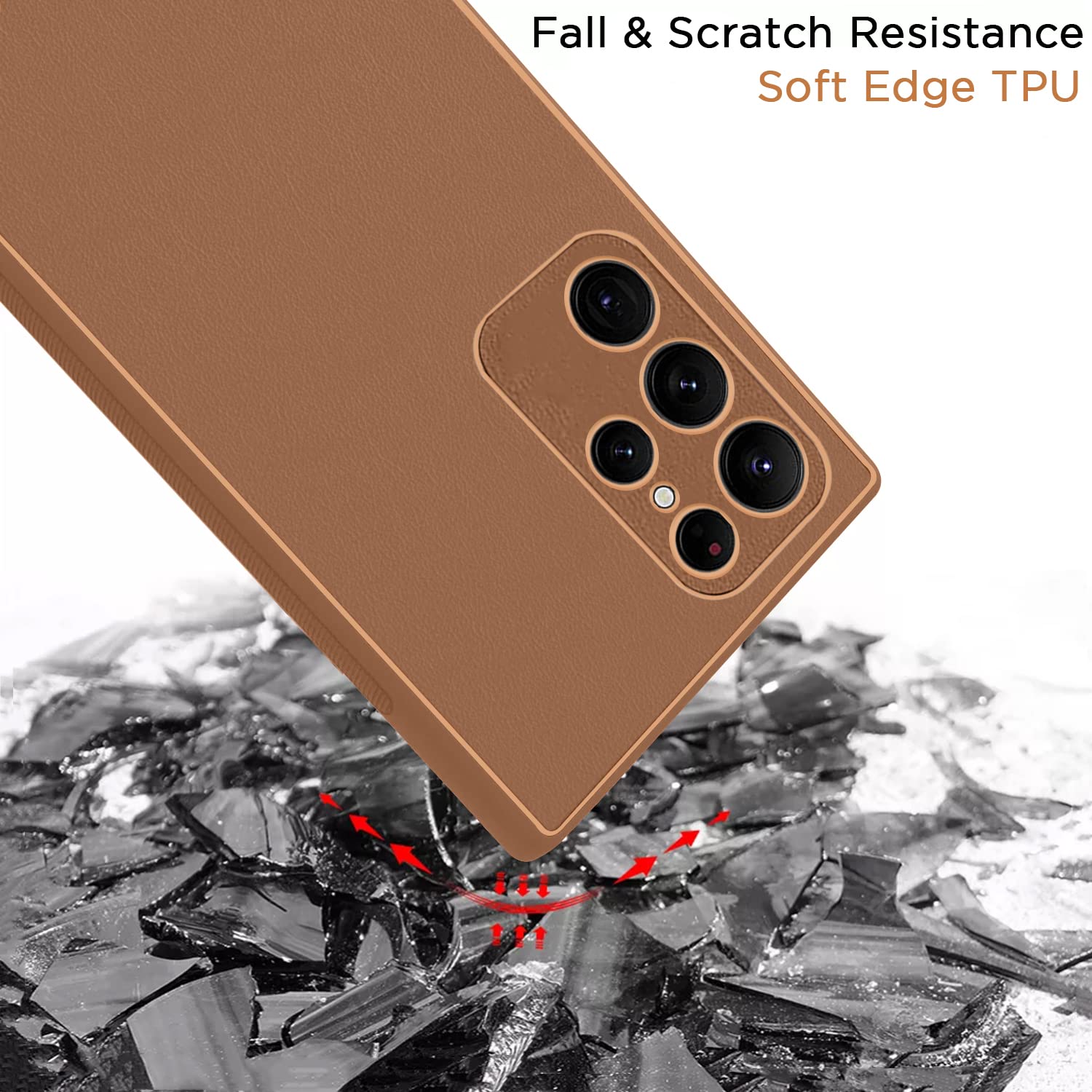 Samsung S22 Ultra 5G Chrome back cover in brown by Pikkme – photo 2