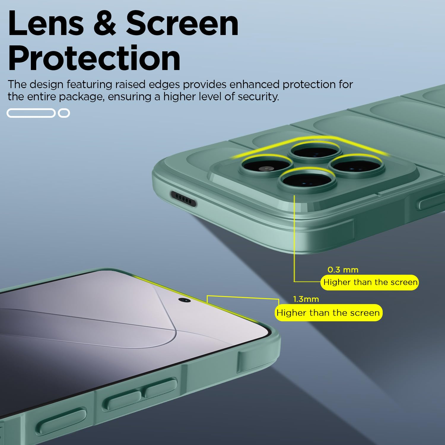 Pikkme Xiaomi 14 Pro 5G ZigZag Back Cover (Green)