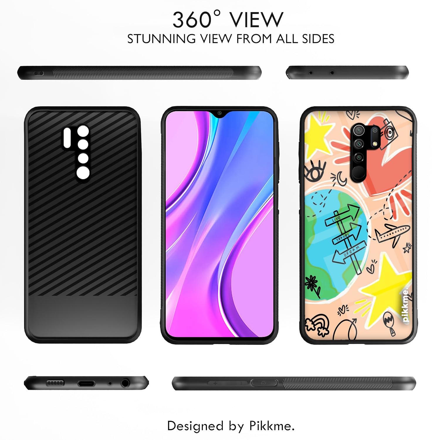 Redmi 9 Prime Hybrid mobile back cover by Pikkme – photo 2