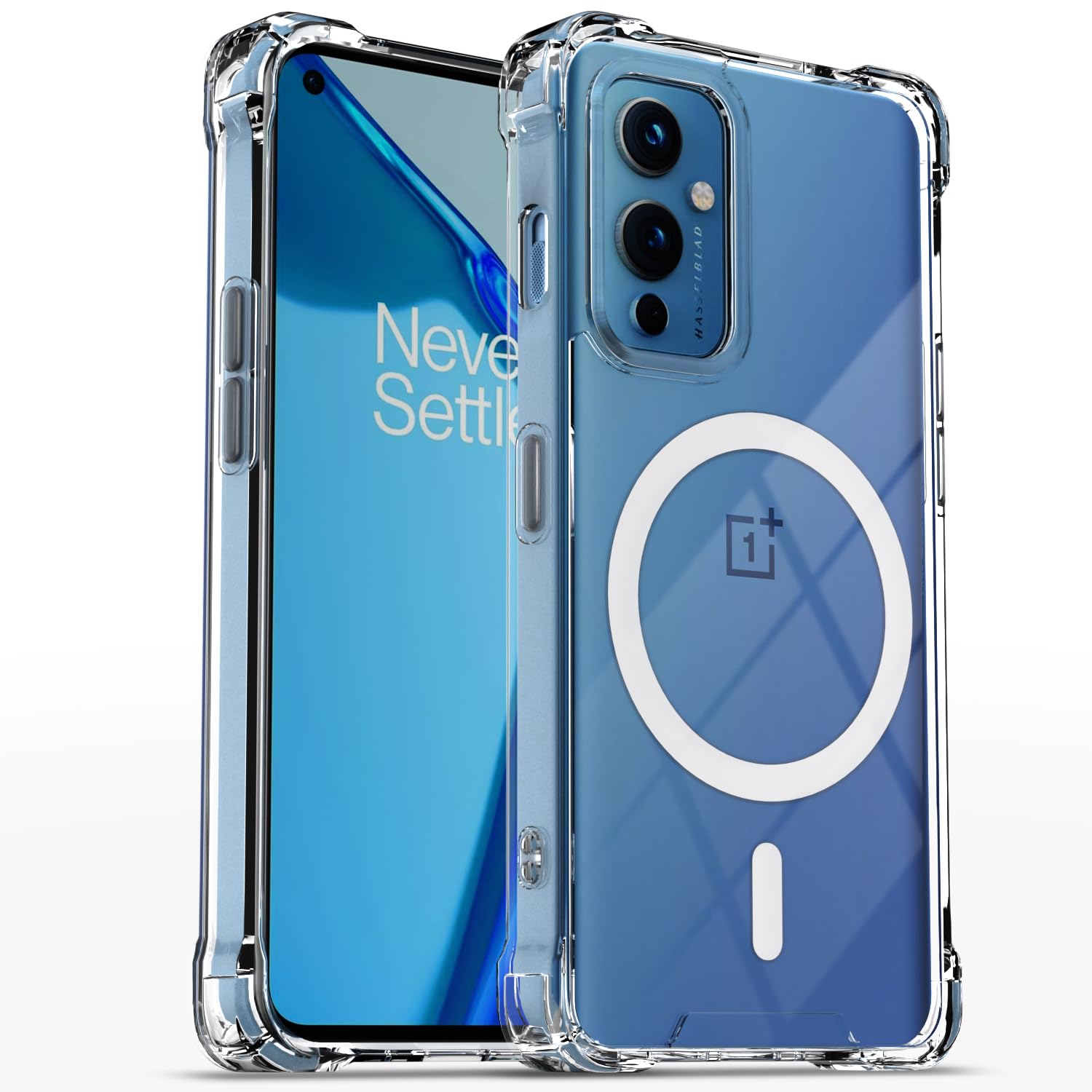 Transparent mag-safe phone cover for OnePlus 9 – Pikkme