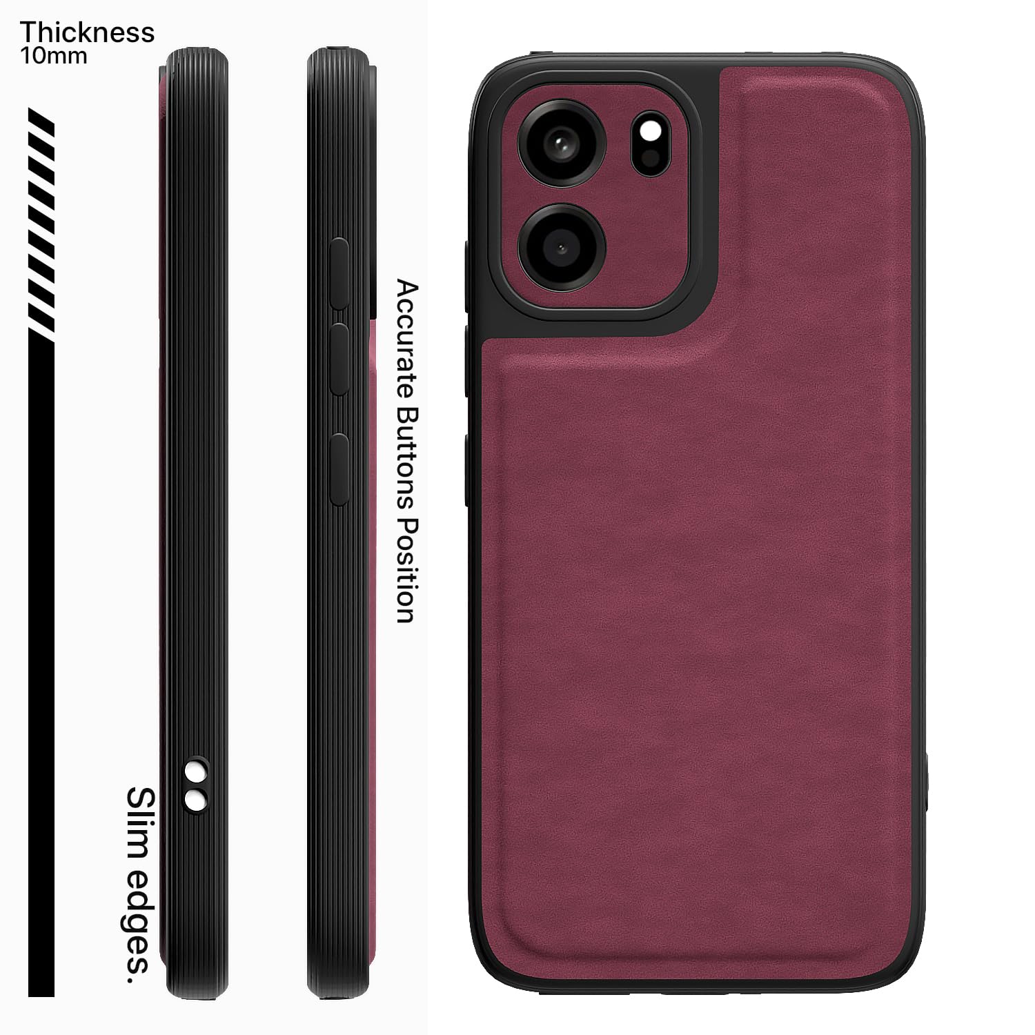 Pikkme OnePlus Nord CE 6 5G Leather purple mobile cover – photo 3