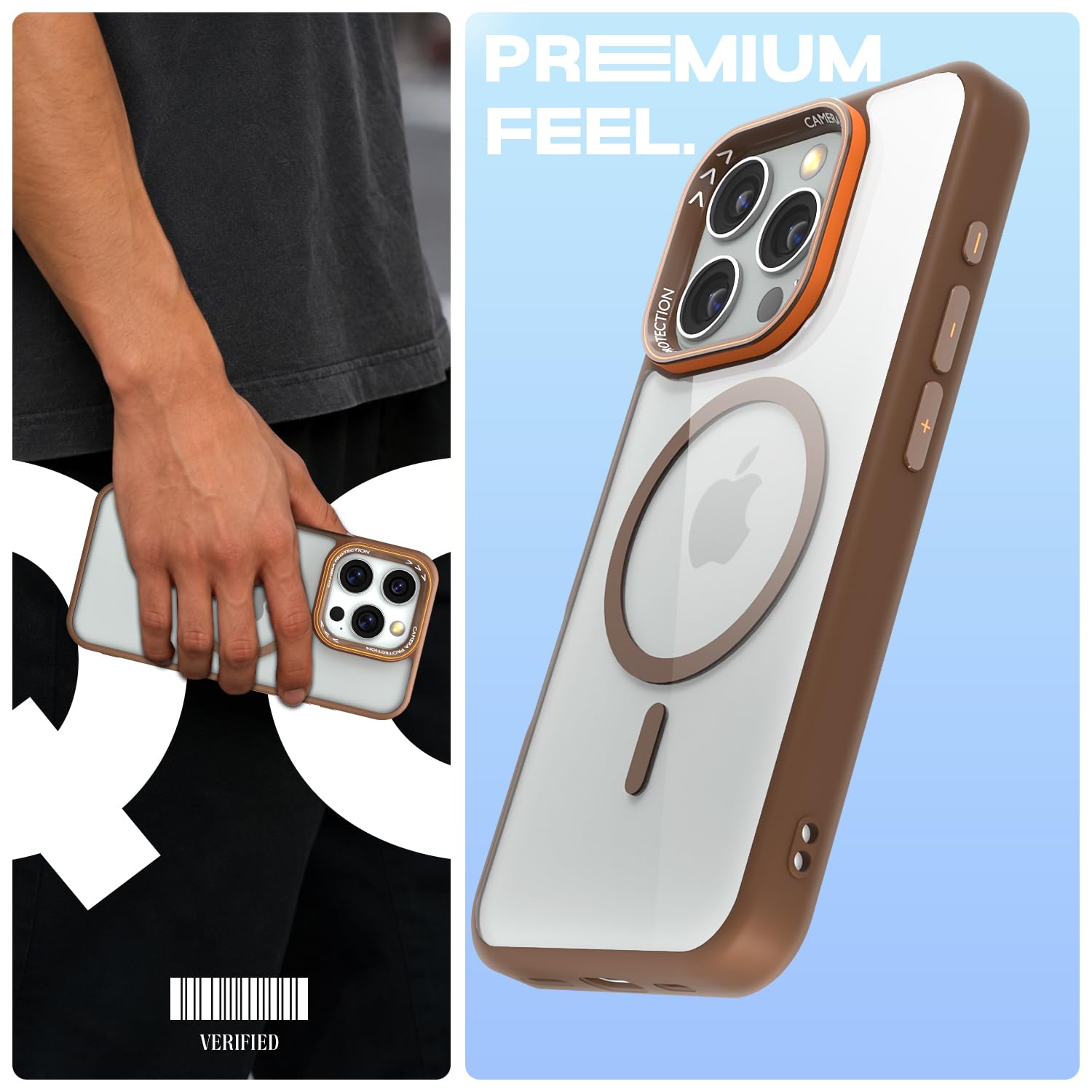 Pikkme iPhone 16 Pro MagSafe brown mag-safe mobile back cover – photo 2