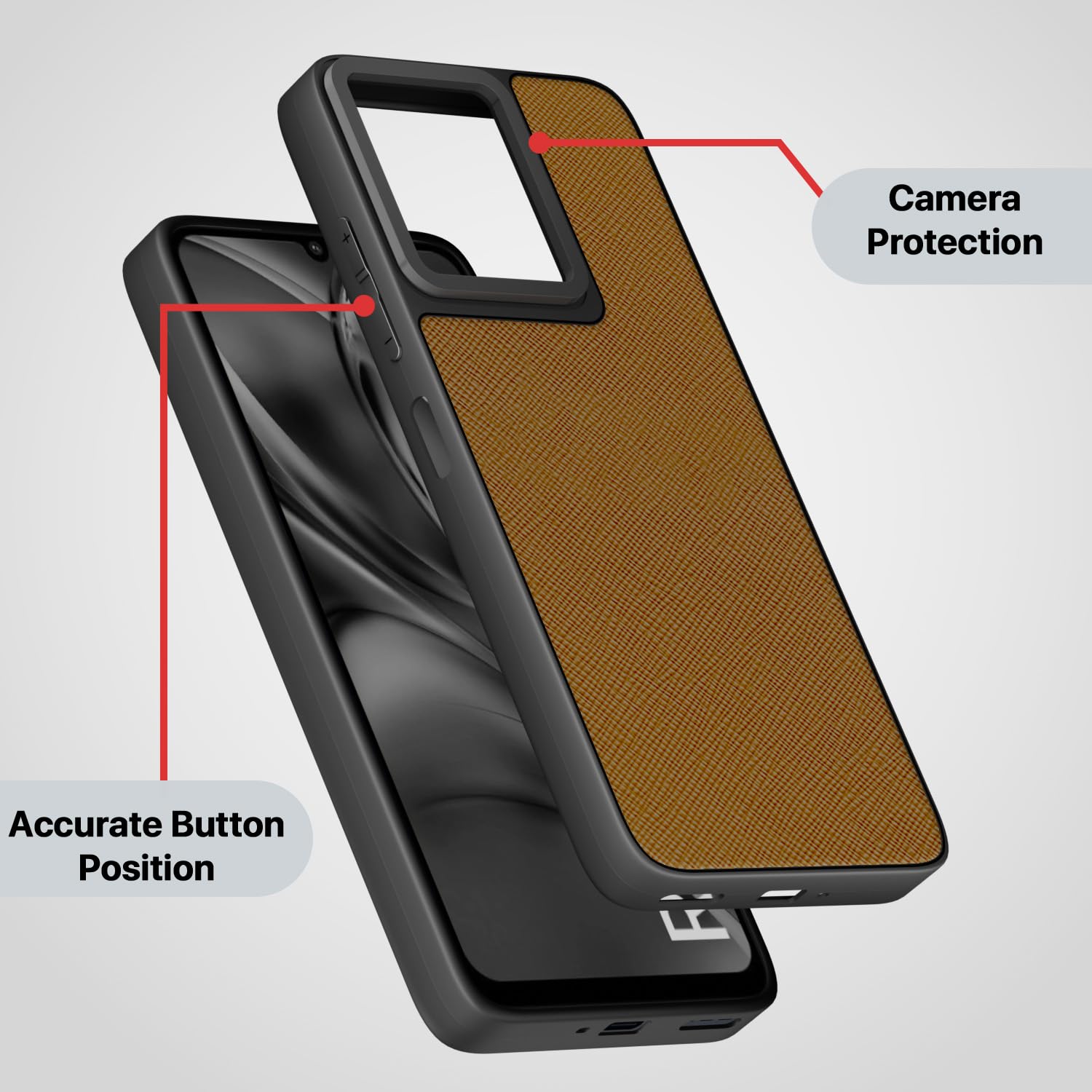 Redmi 13C 4G/5G/Poco C65/Poco M6 5G mobile cover in tan by Pikkme – photo 3