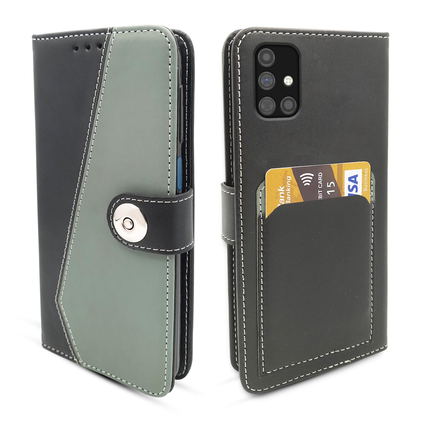 Samsung M31S Magnetic flip cover in grey by Pikkme