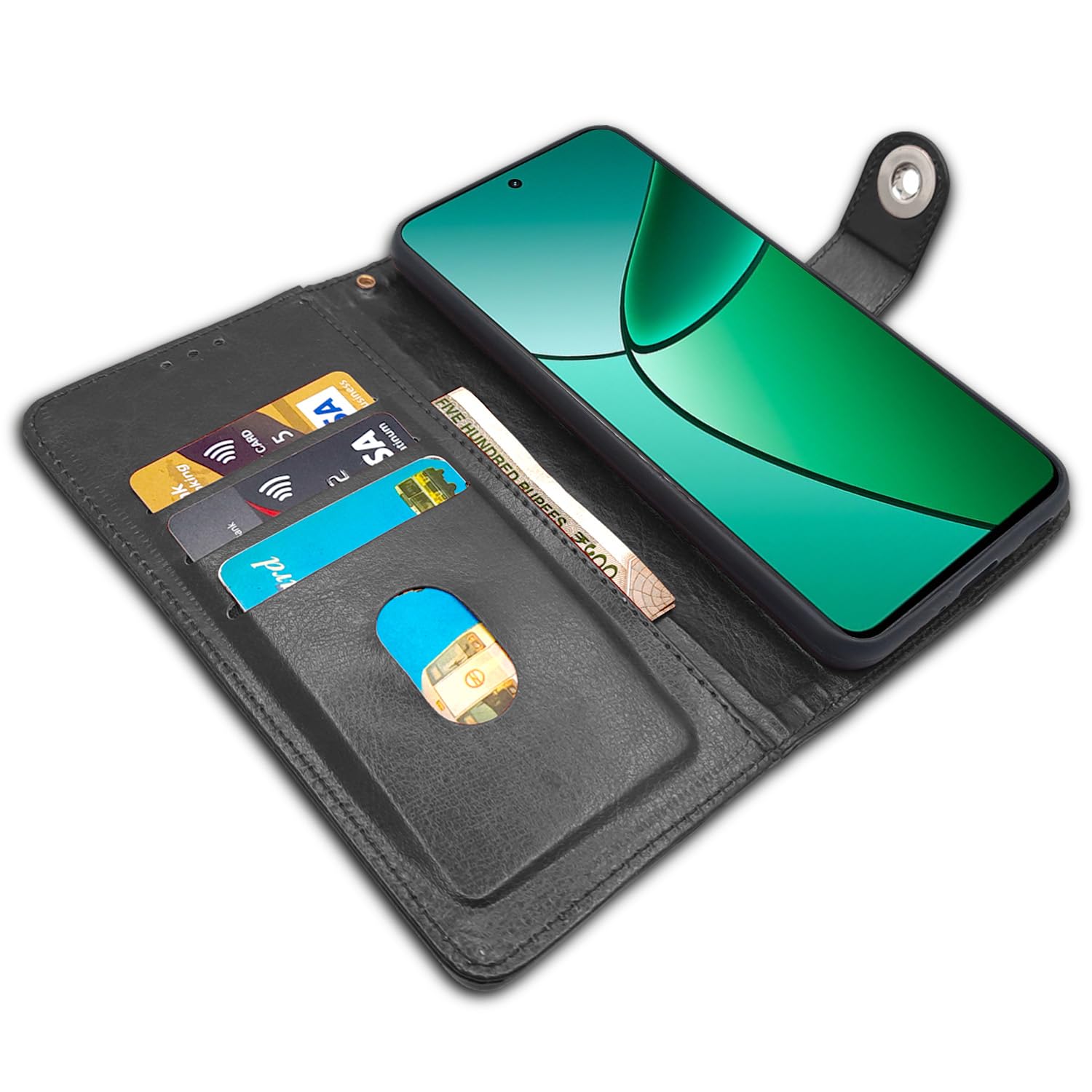 Pikkme Realme 12 Plus/P1/Narzo 70/70 Pro 5G black flip cover – photo 3