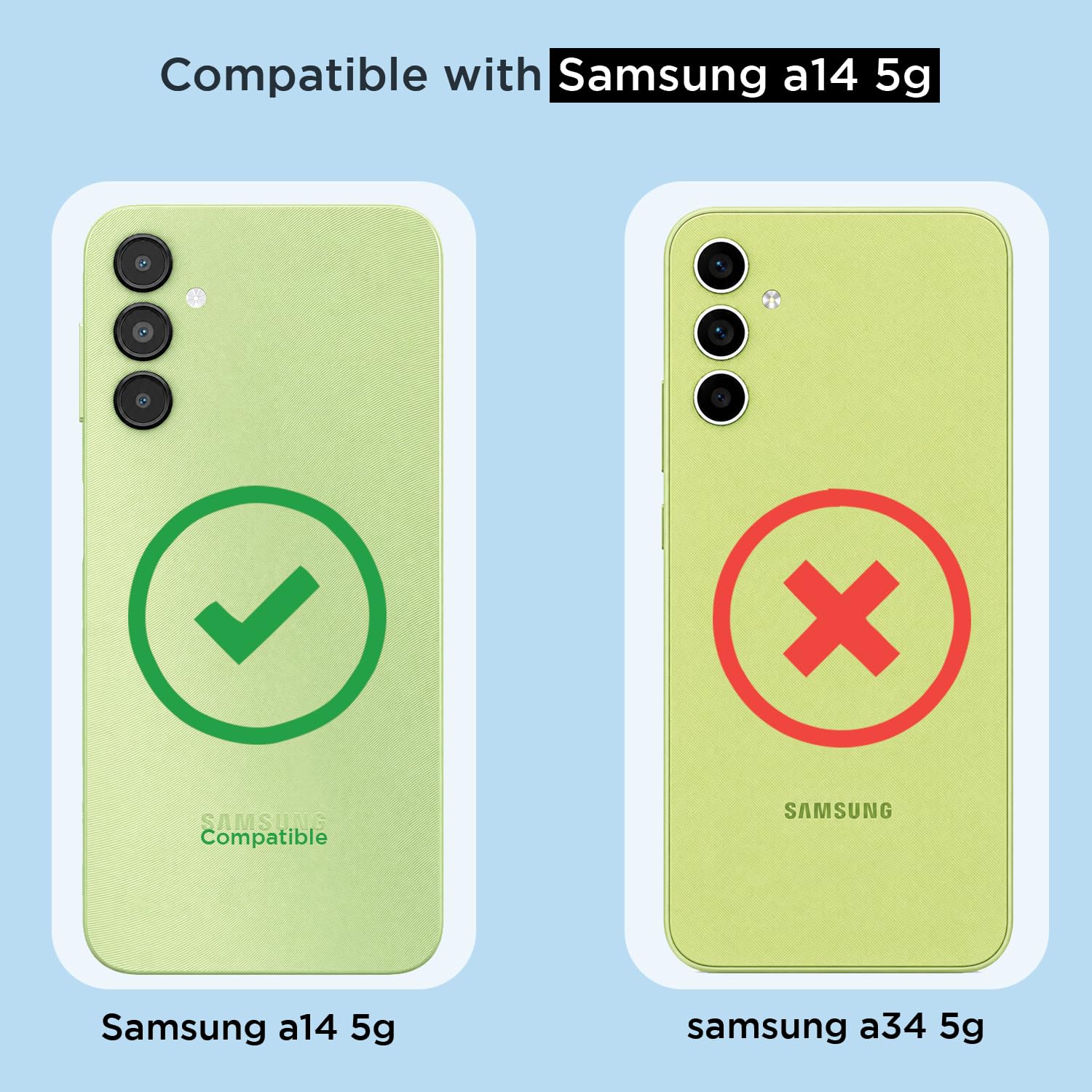 Samsung A14 4G/A14 5G PC-TPU mobile back cover in transparent by Pikkme – photo 4