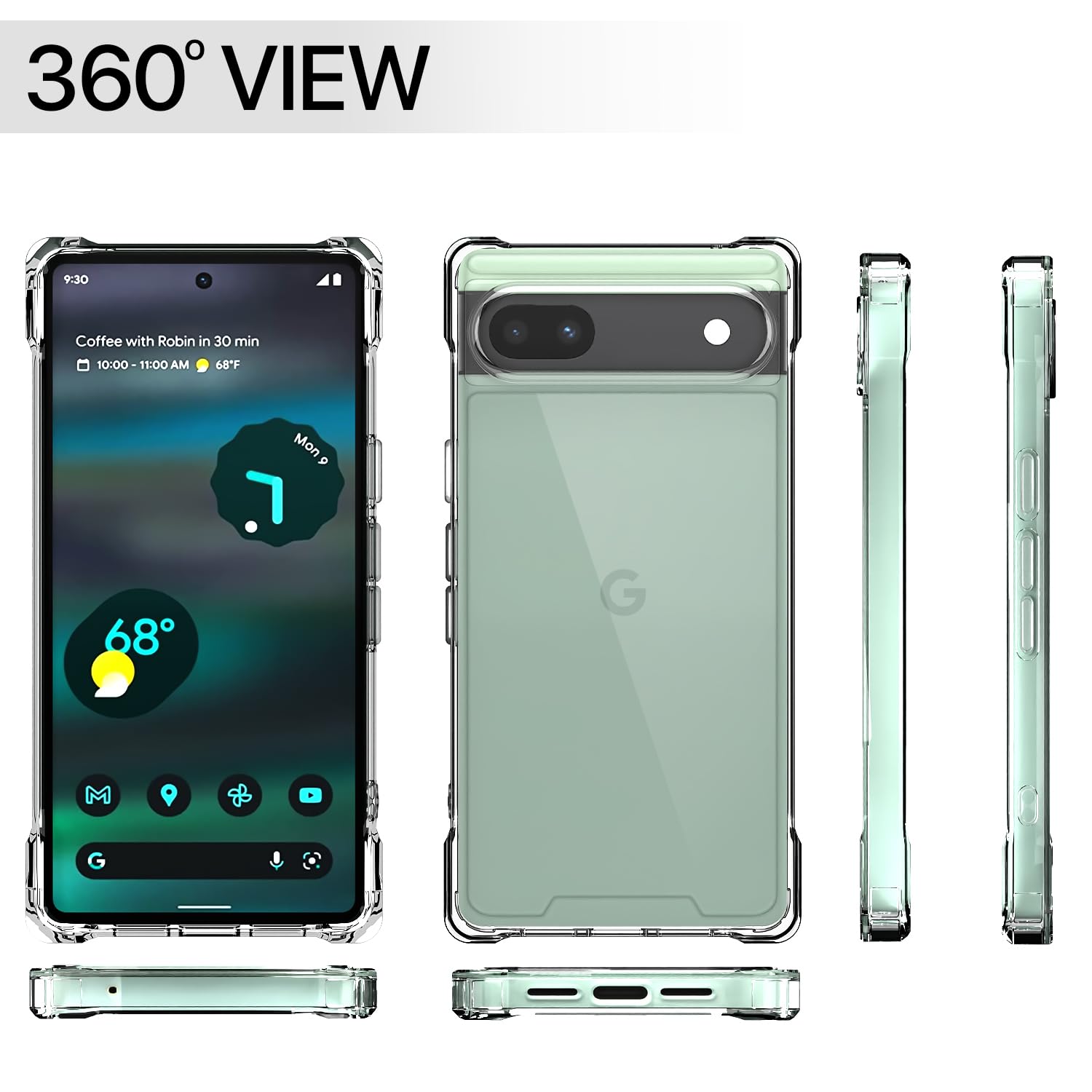 Transparent PC-TPU mobile cover for Google Pixel 6A 5G – Pikkme – photo 7