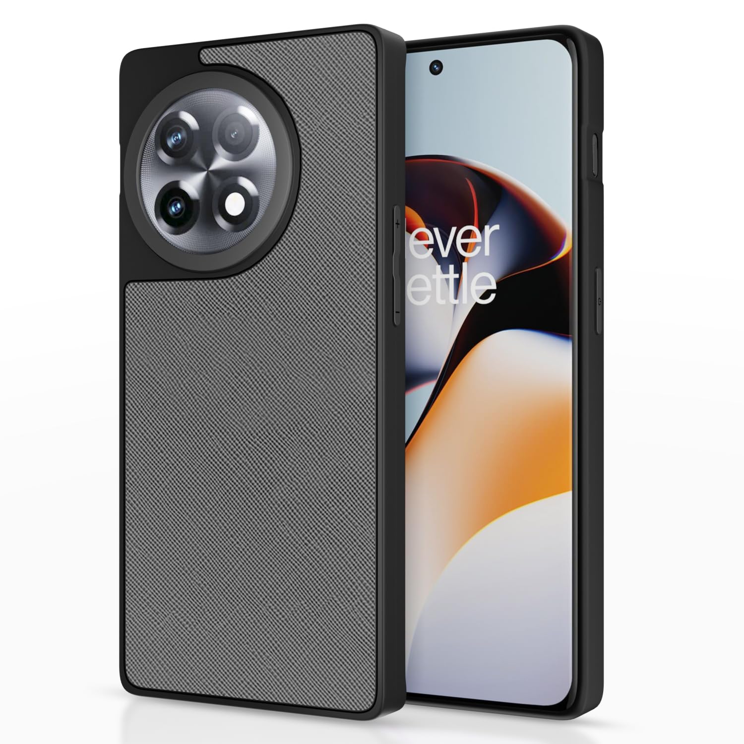 Grey Leatherback phone cover for OnePlus 11R 5G – Pikkme