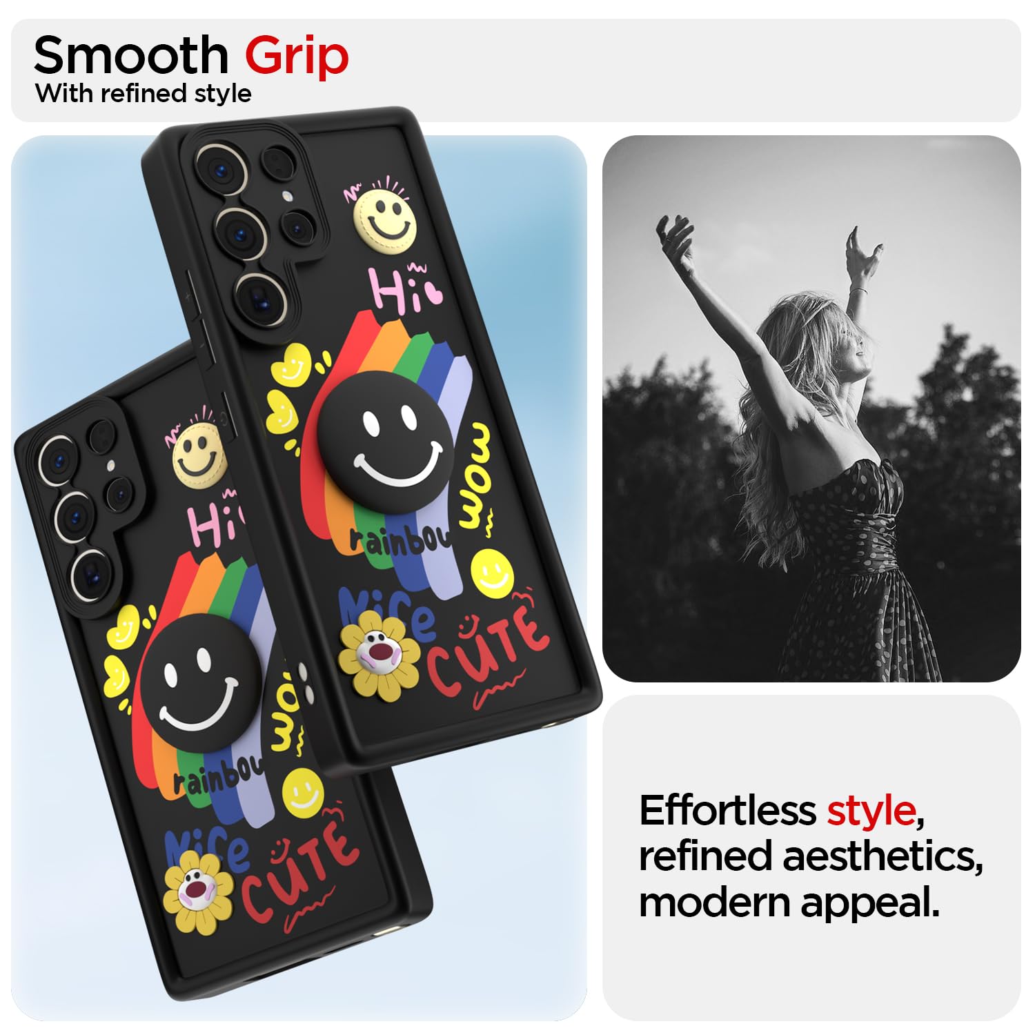 Black Soft Silicone back cover for Samsung S23 Ultra 5G – Pikkme – photo 2