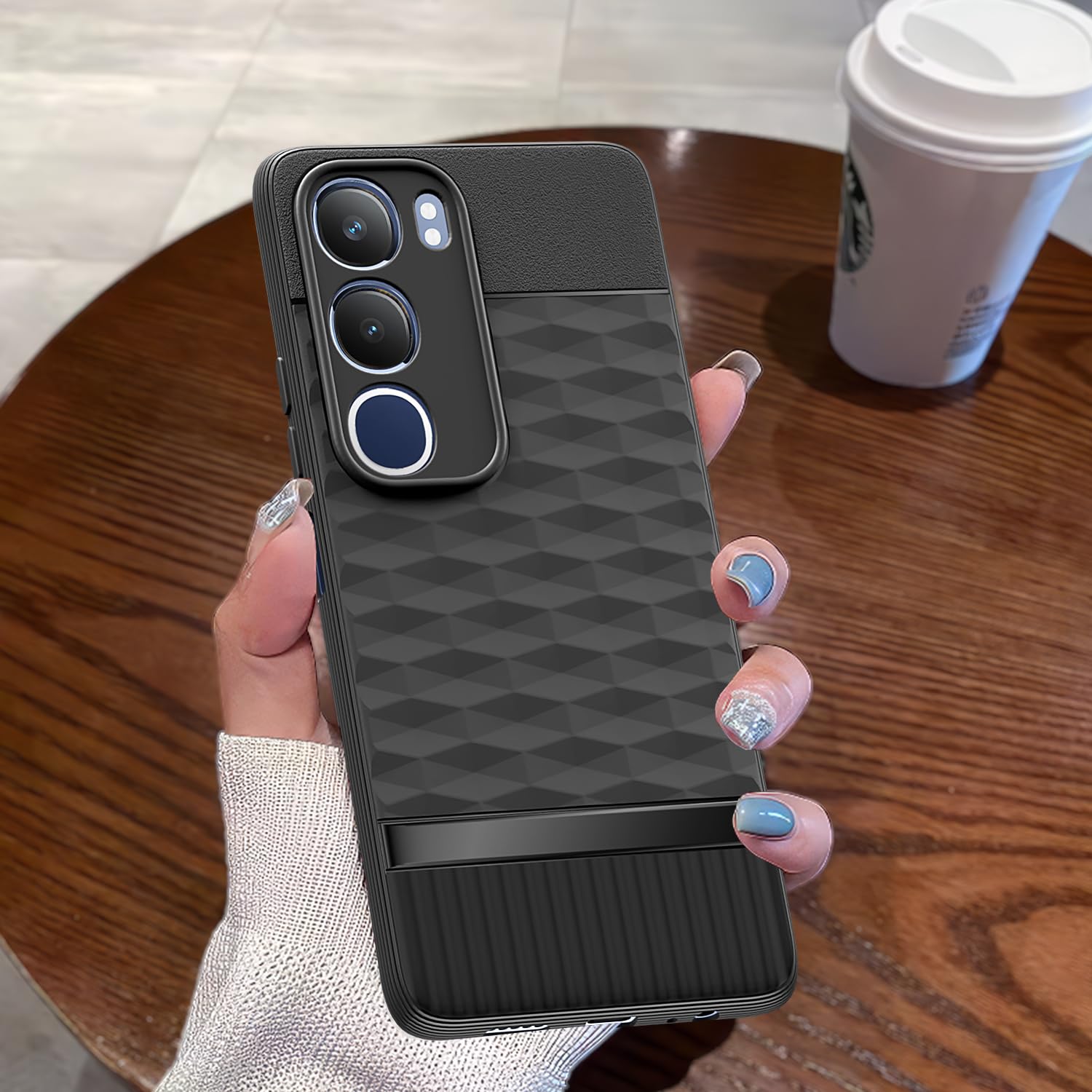Pikkme Vivo Y19s / Vivo Y29 5G Gencase Back Cover (Black)