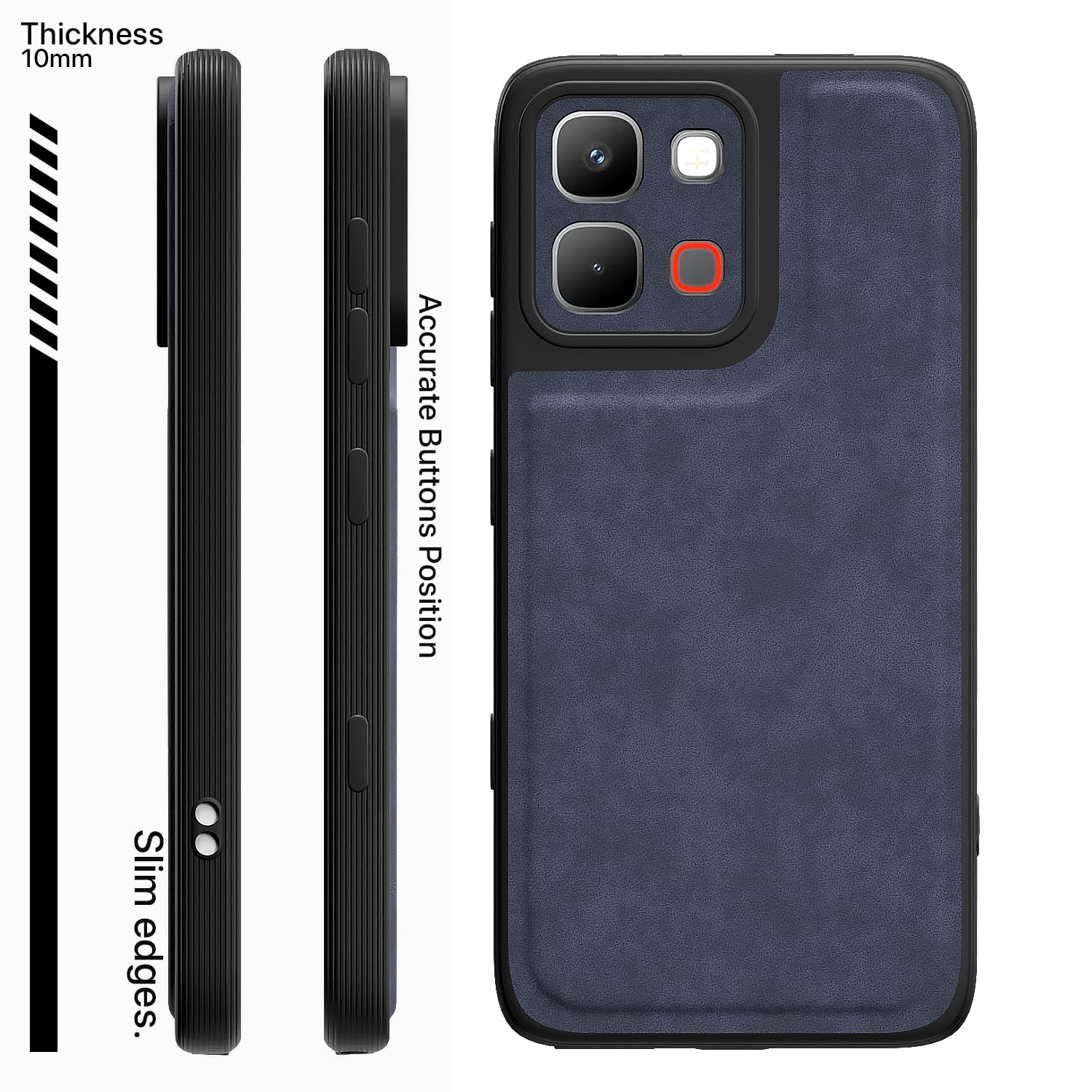 Pikkme blue Leather mobile cover for Infinix Note Edge 5G – photo 3