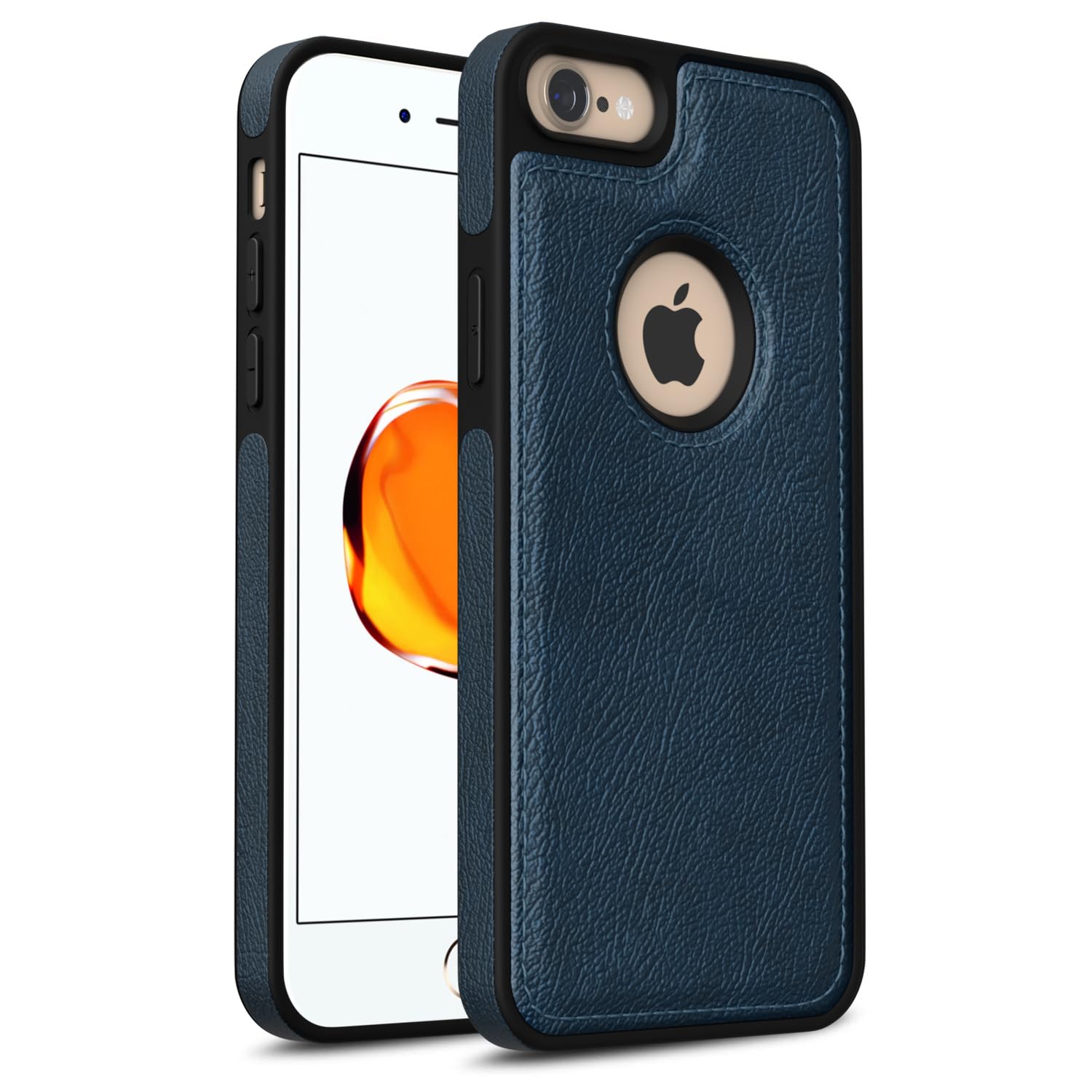 Pikkme iPhone 7/8 Flexible Pu Leather Back Case (Blue)