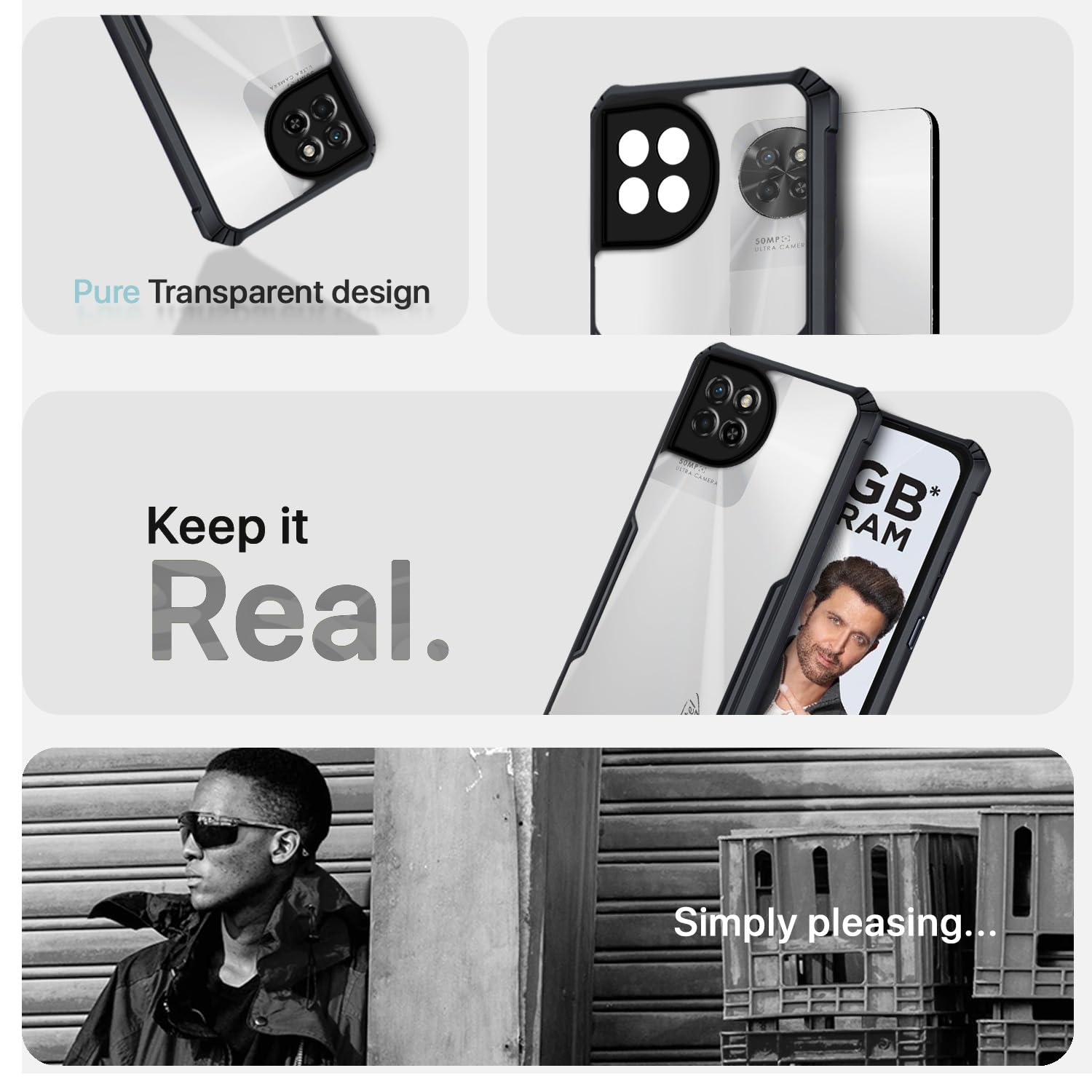 ITEL S23 Hybrid mobile cover in black by Pikkme – photo 4